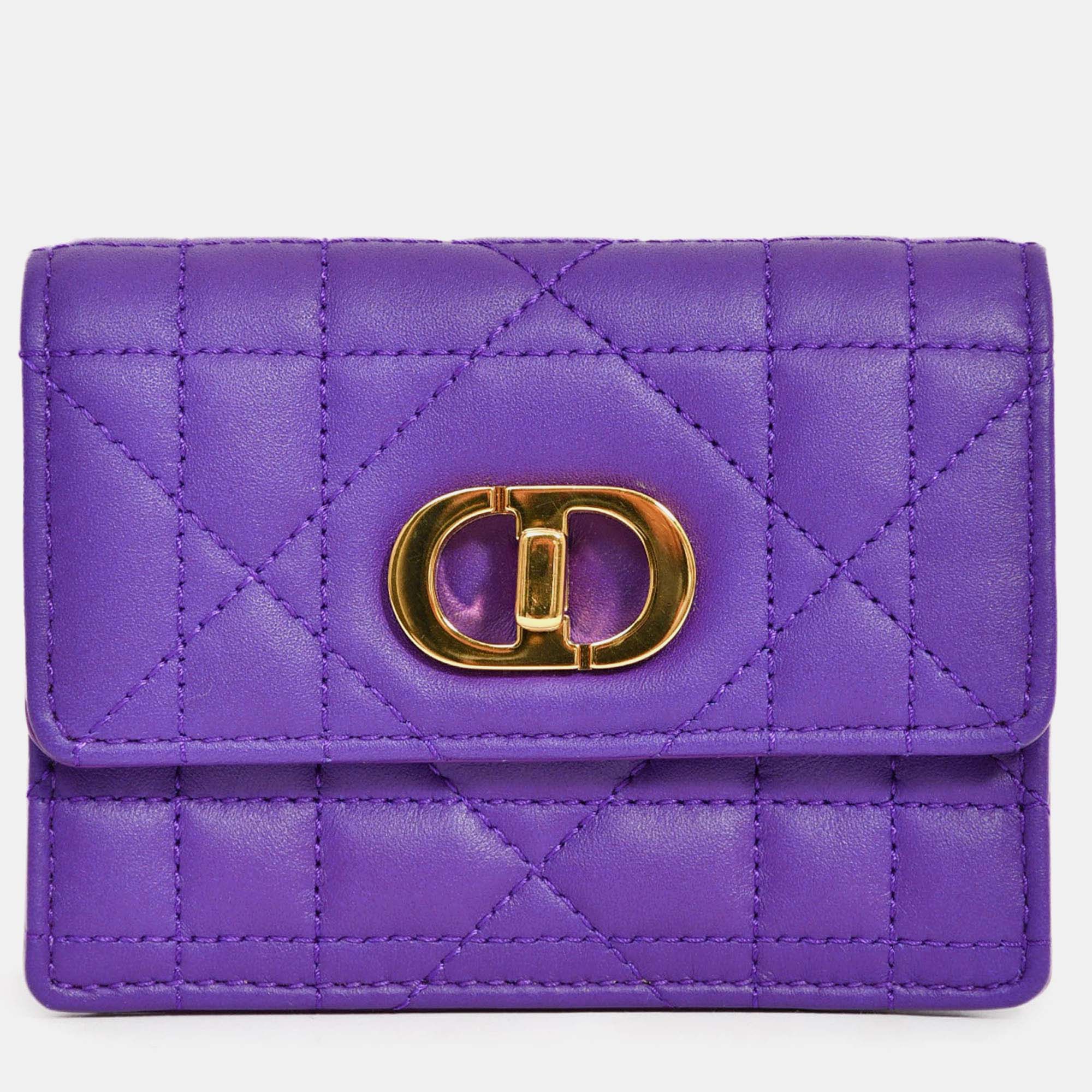 

Christian Dior 2023 Purple Cannage Micro Miss Caro Bag