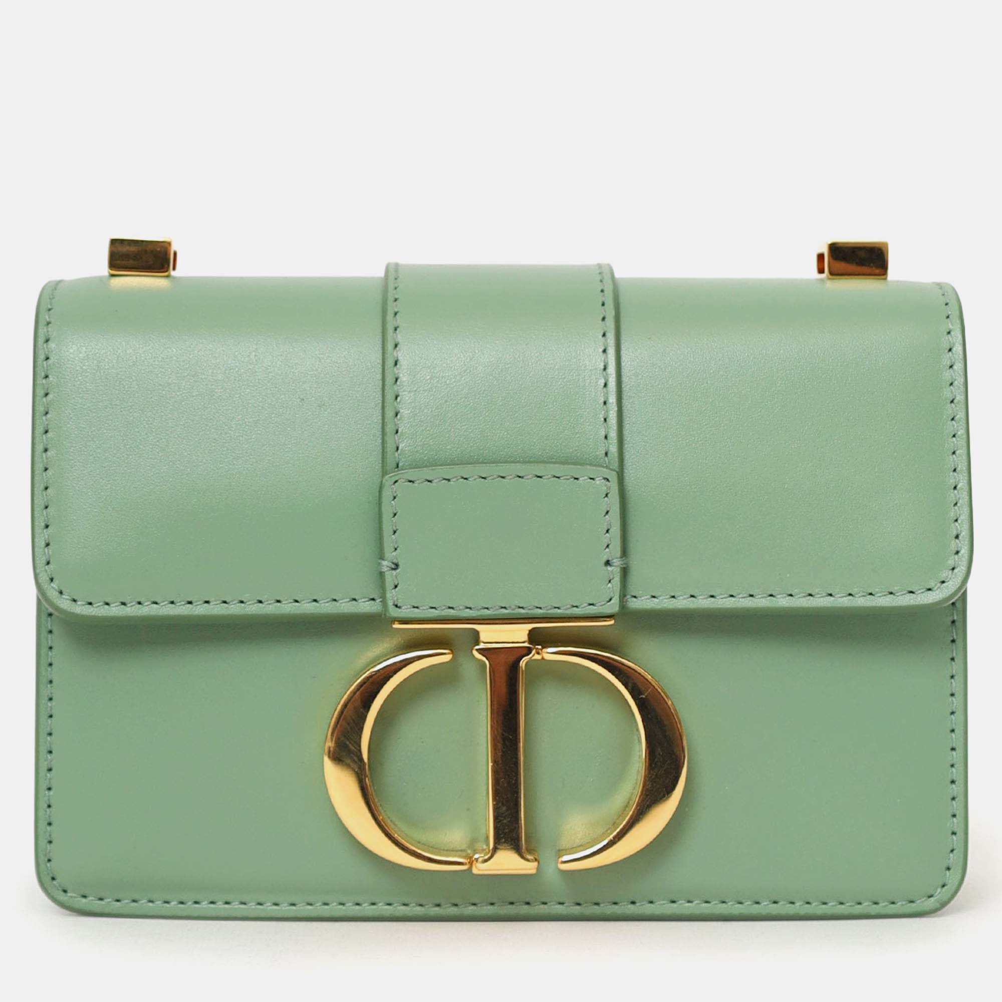 

Christian Dior 2020 Green 'Sac 30 Montaigne Mini' Crossbody