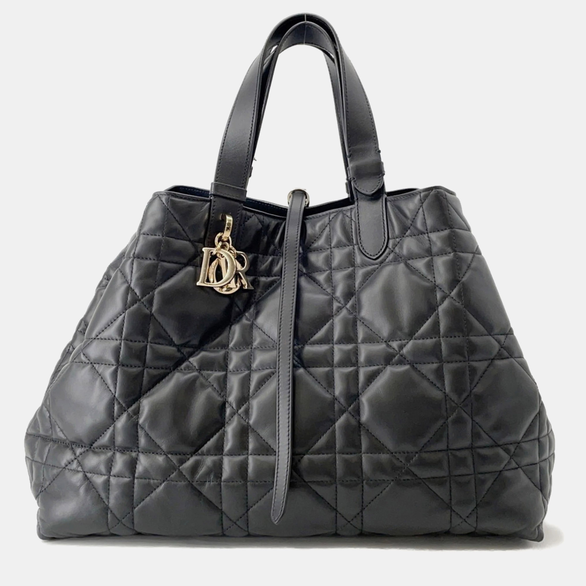 

Christian Dior Tote Bag Macrocannage Toujours Large Black