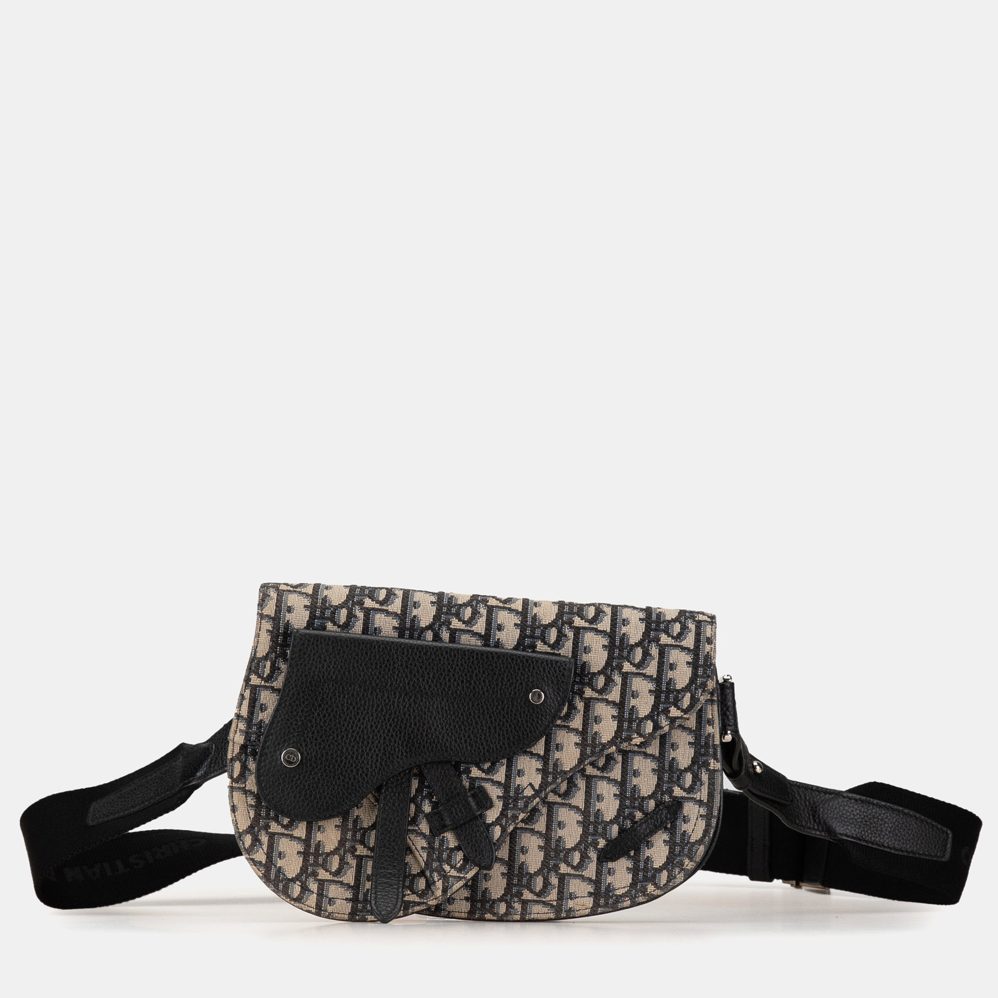 

Dior Blue Oblique Canvas Saddle Messenger Bag