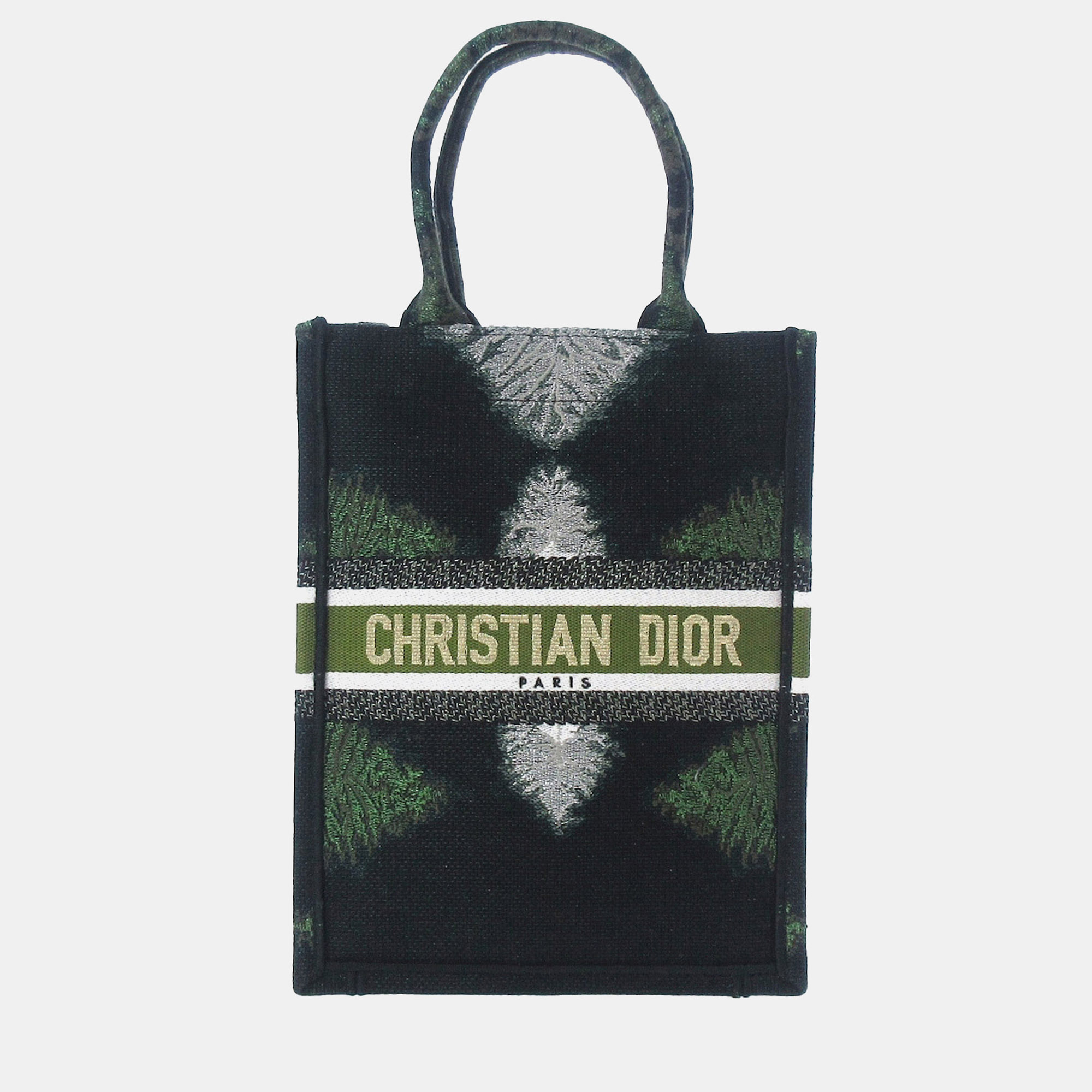 

Dior Green Tie Dye Vertical Book Tote