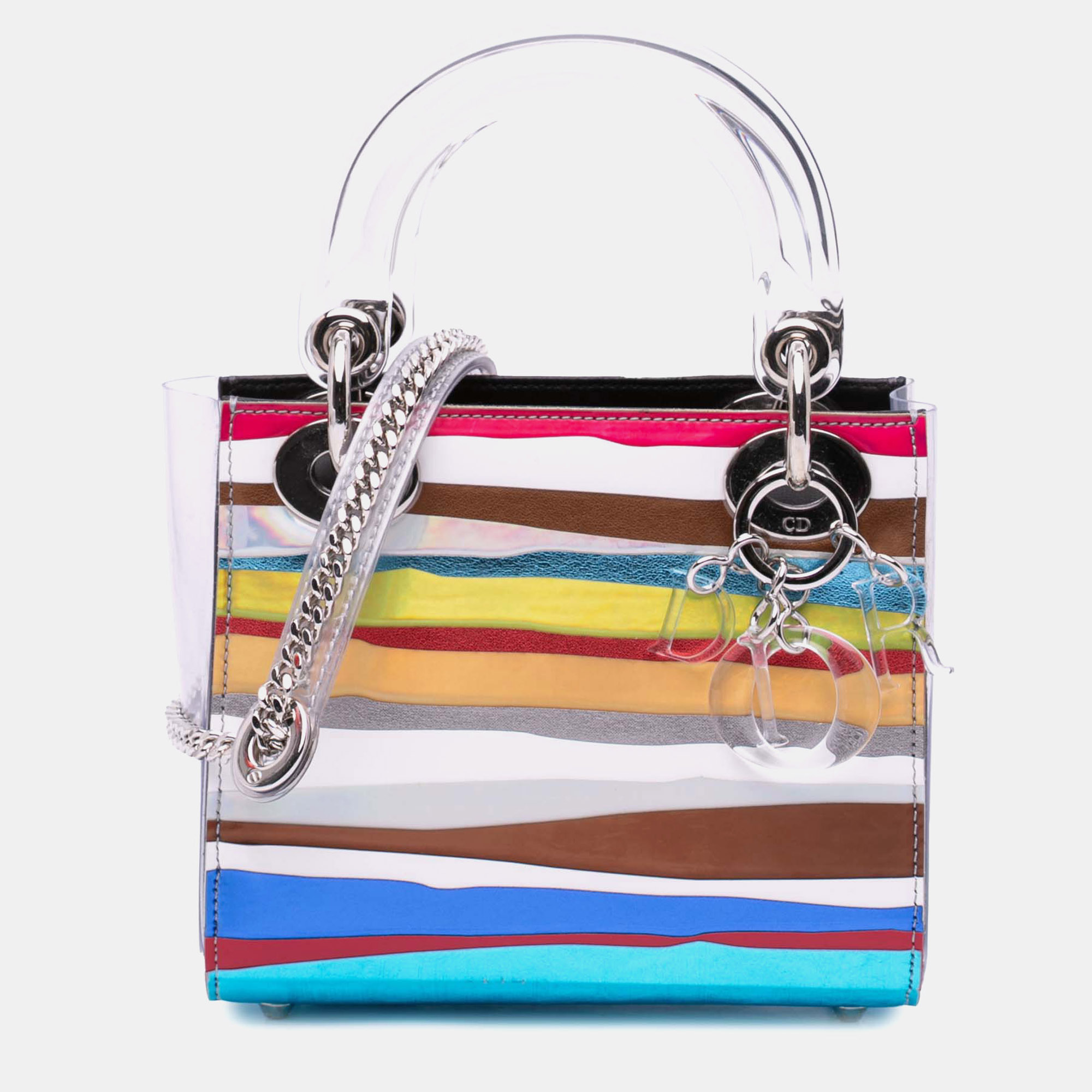 

Dior White Wang Guangle Medium PVC Technical Fabric Lady Dior