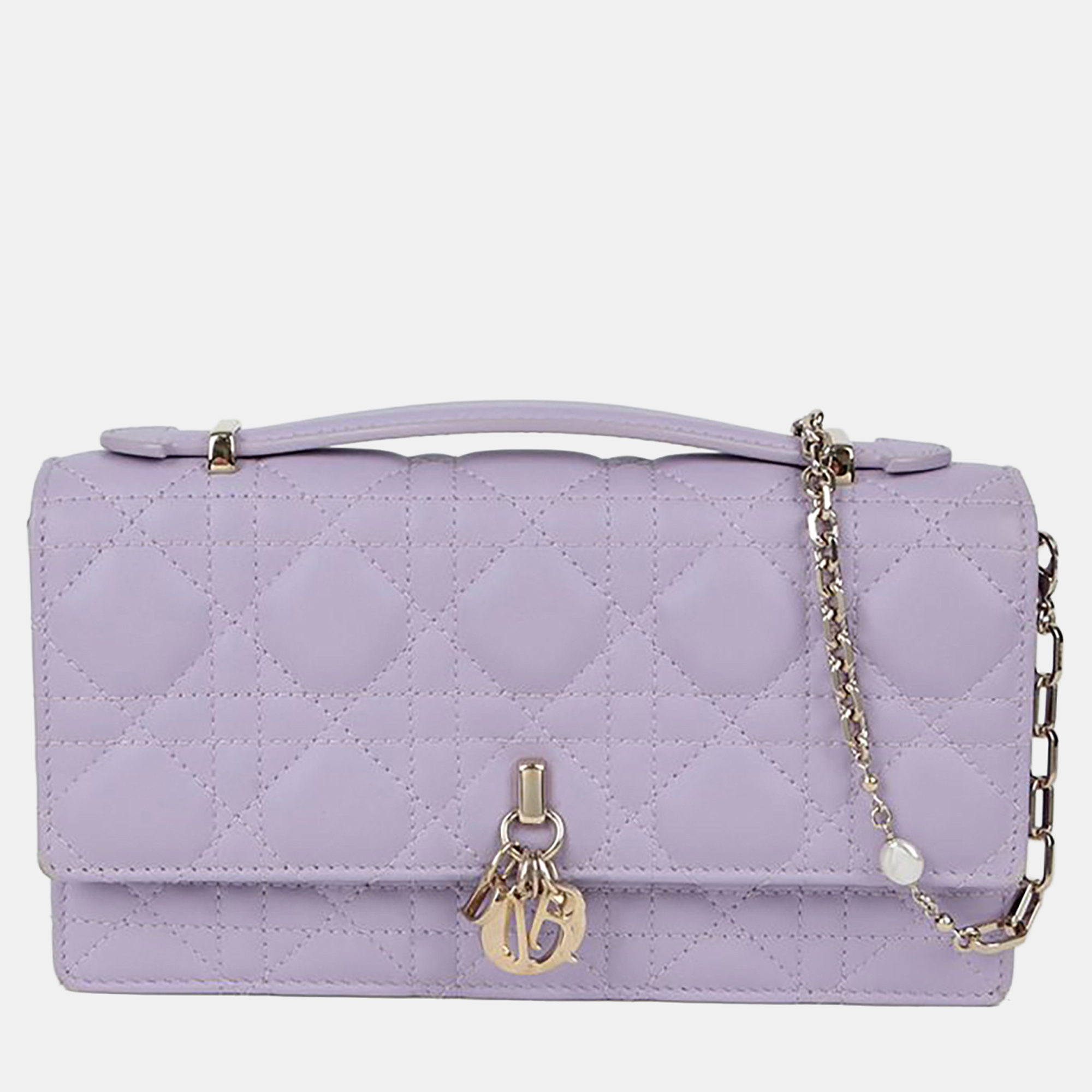 

Dior My Dior Mini Purple Leather Shoulder Bag