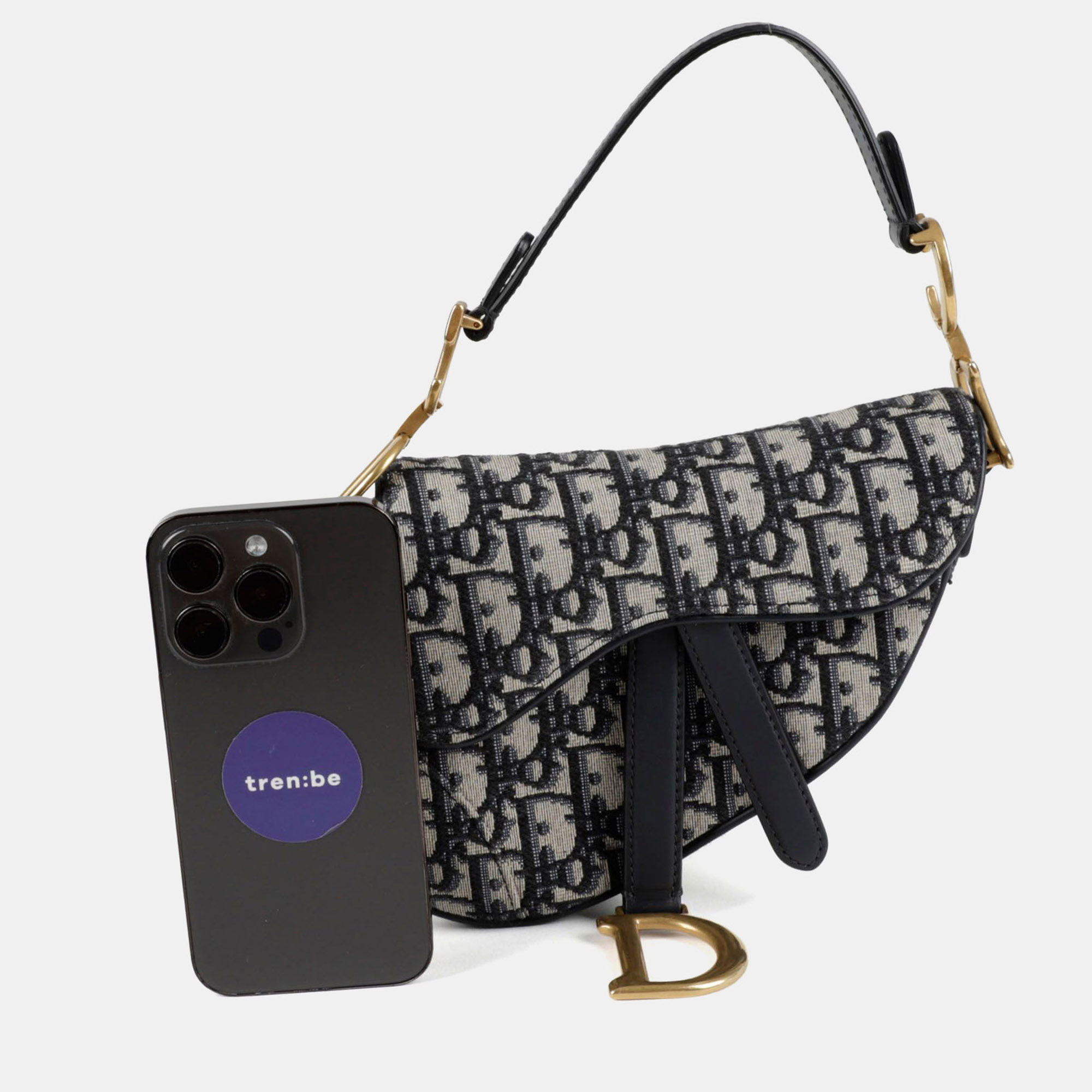 

Dior Oblique Saddle Mini Blue Oblique Jacquard Canvas Shoulder Bag