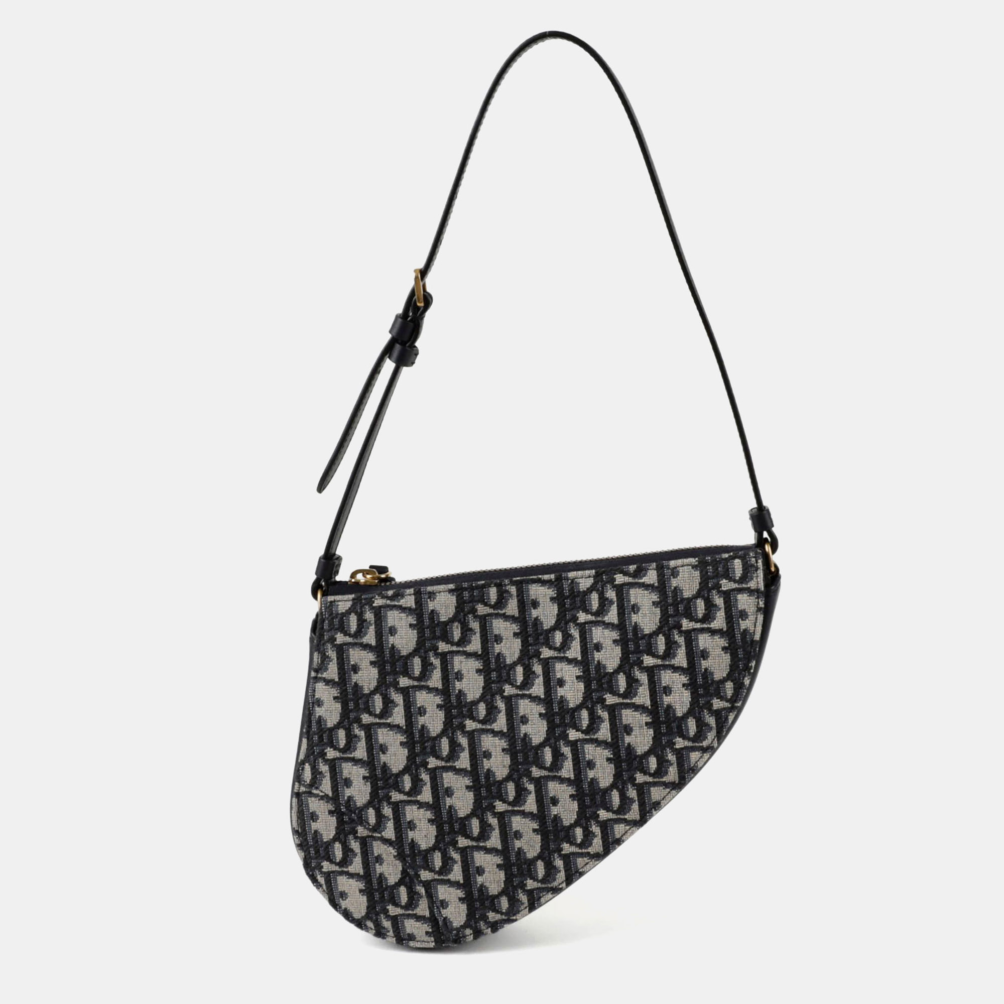 

Dior Saddle Rodeo Blue Leather Pouch