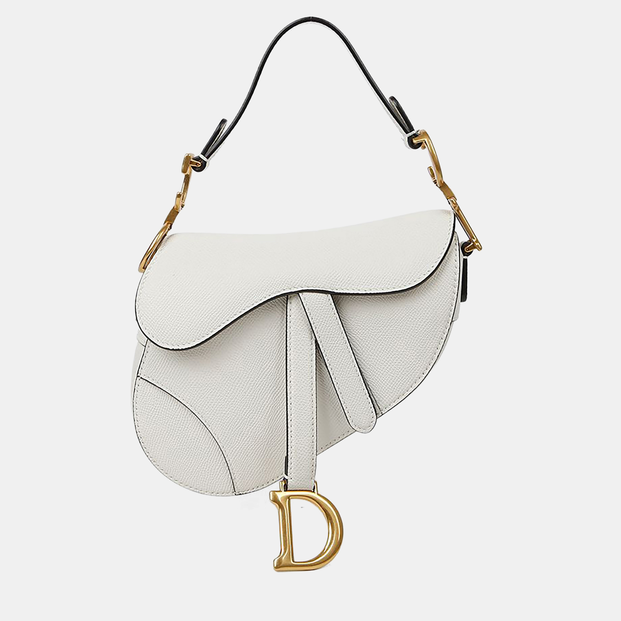 

Dior Saddle Mini White Leather Shoulder Bag