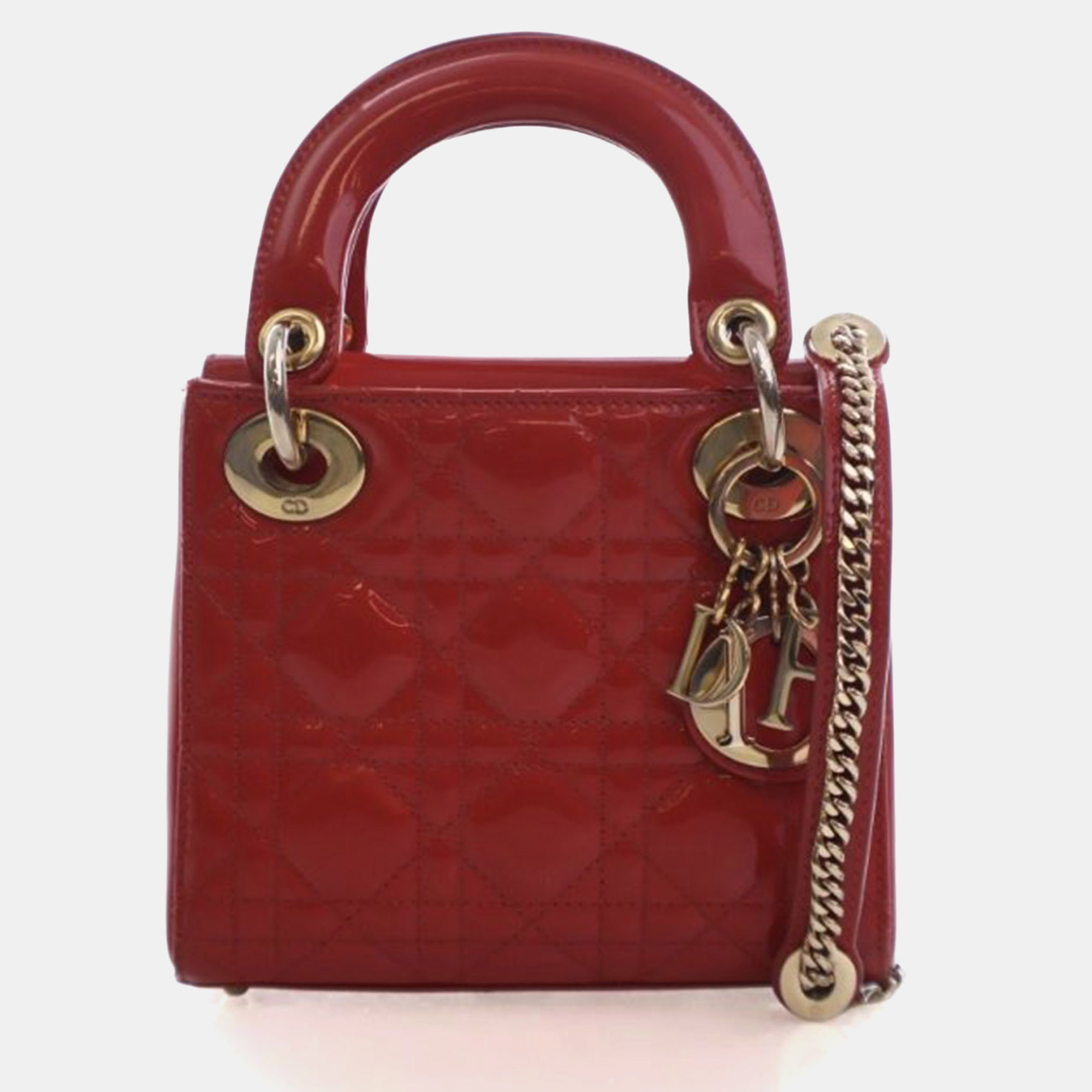 

Christian Dior Mini Patent Lady Dior, Red