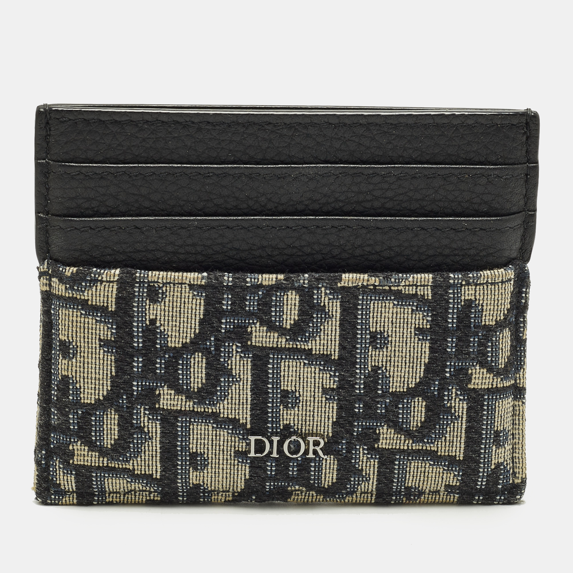 

Dior Black Oblique Canvas and Leather Card Holder