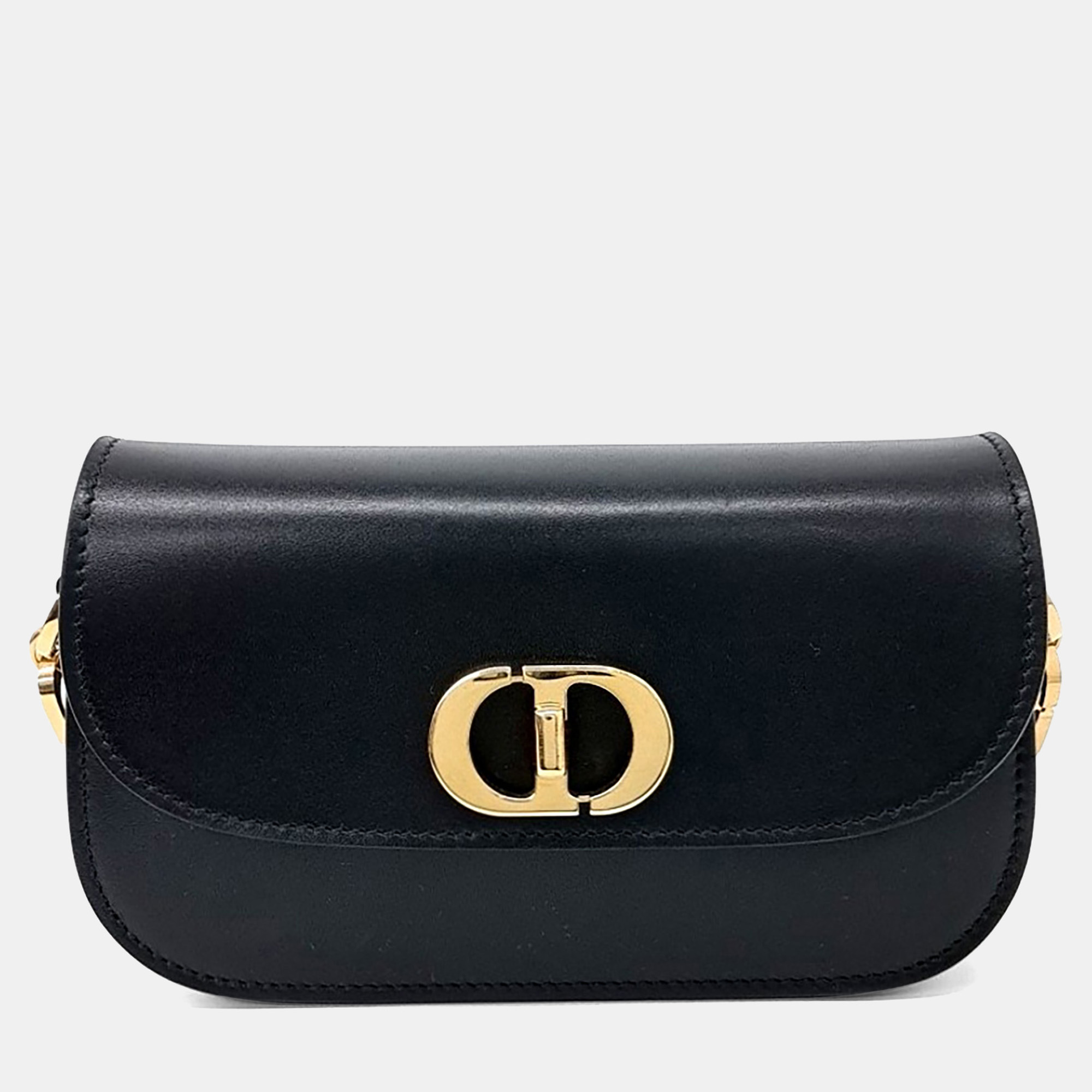 

Dior Black Leather 30 Montaigne Avenue Small Bag