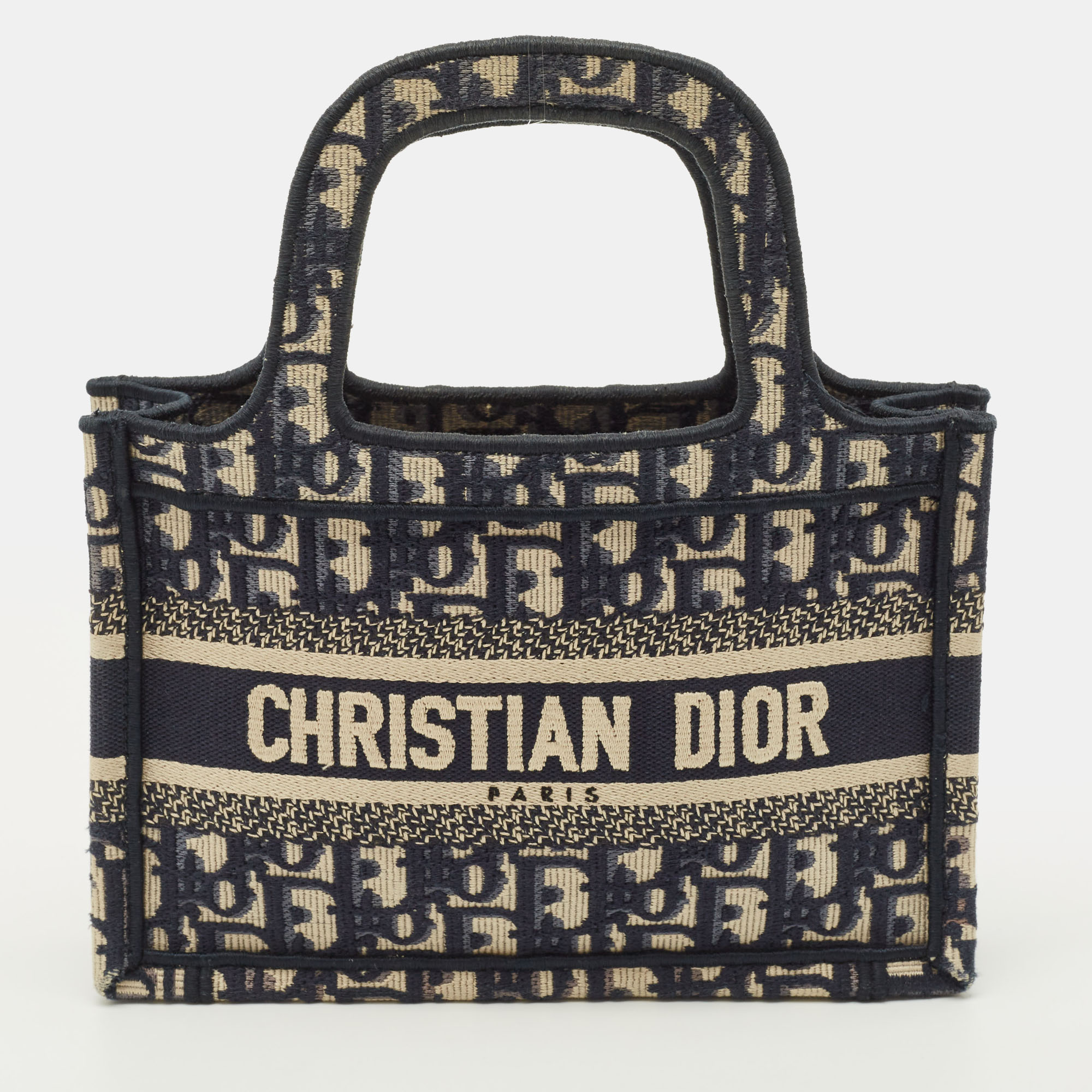 

Dior Book Mini Navy Blue Oblique Canvas Tote
