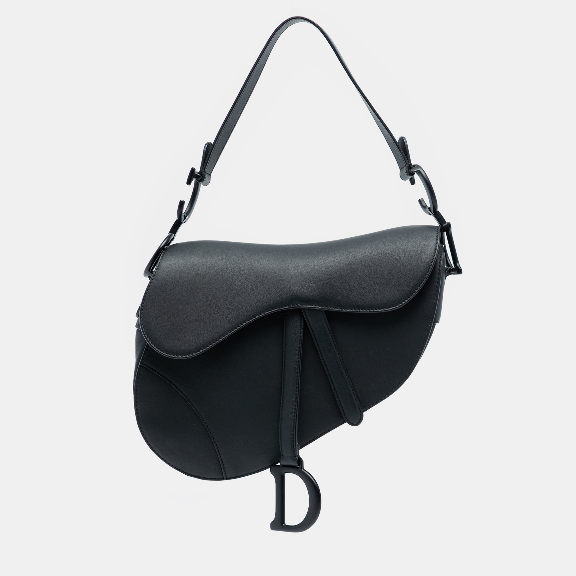 

Dior Black Ultra Matte Calfskin Saddle Bag