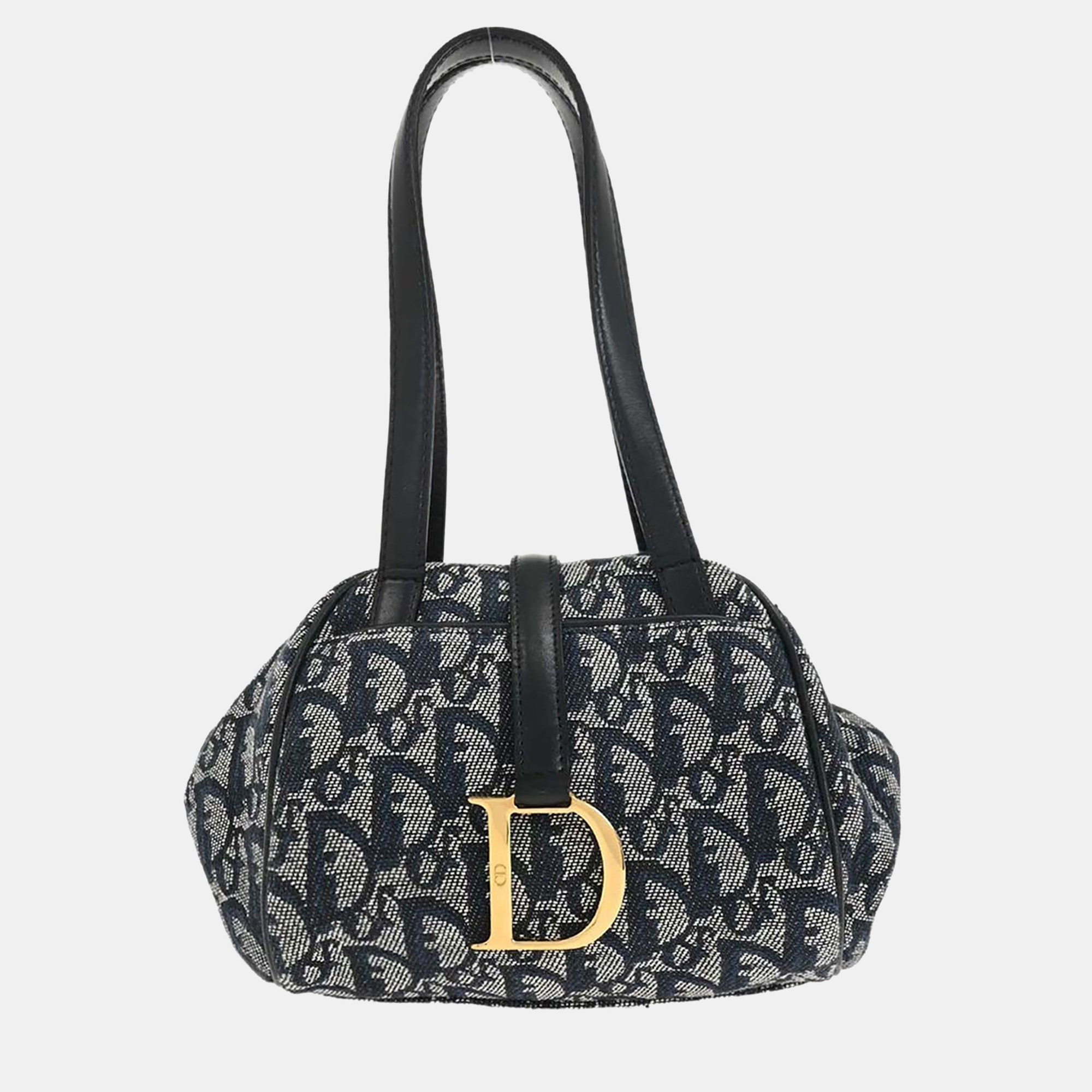 

Christian Dior Navy Trotter Handbag, Navy blue