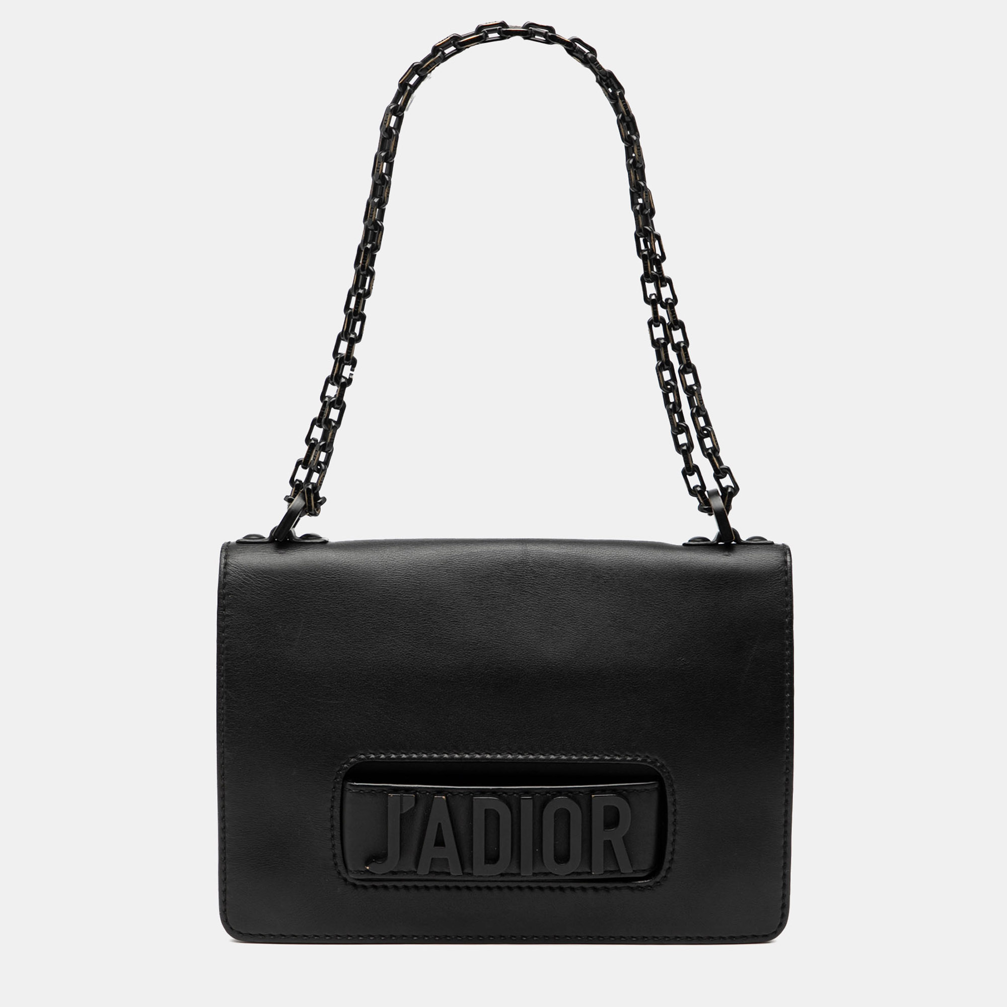 

Dior Black Ultra Matte Calfskin JAdior Chain Flap