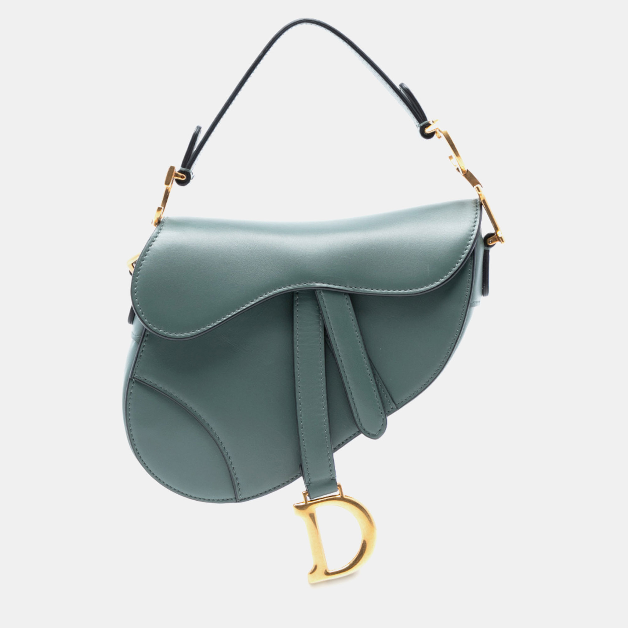

Dior Green Mini Smooth Calfskin Saddle Bag
