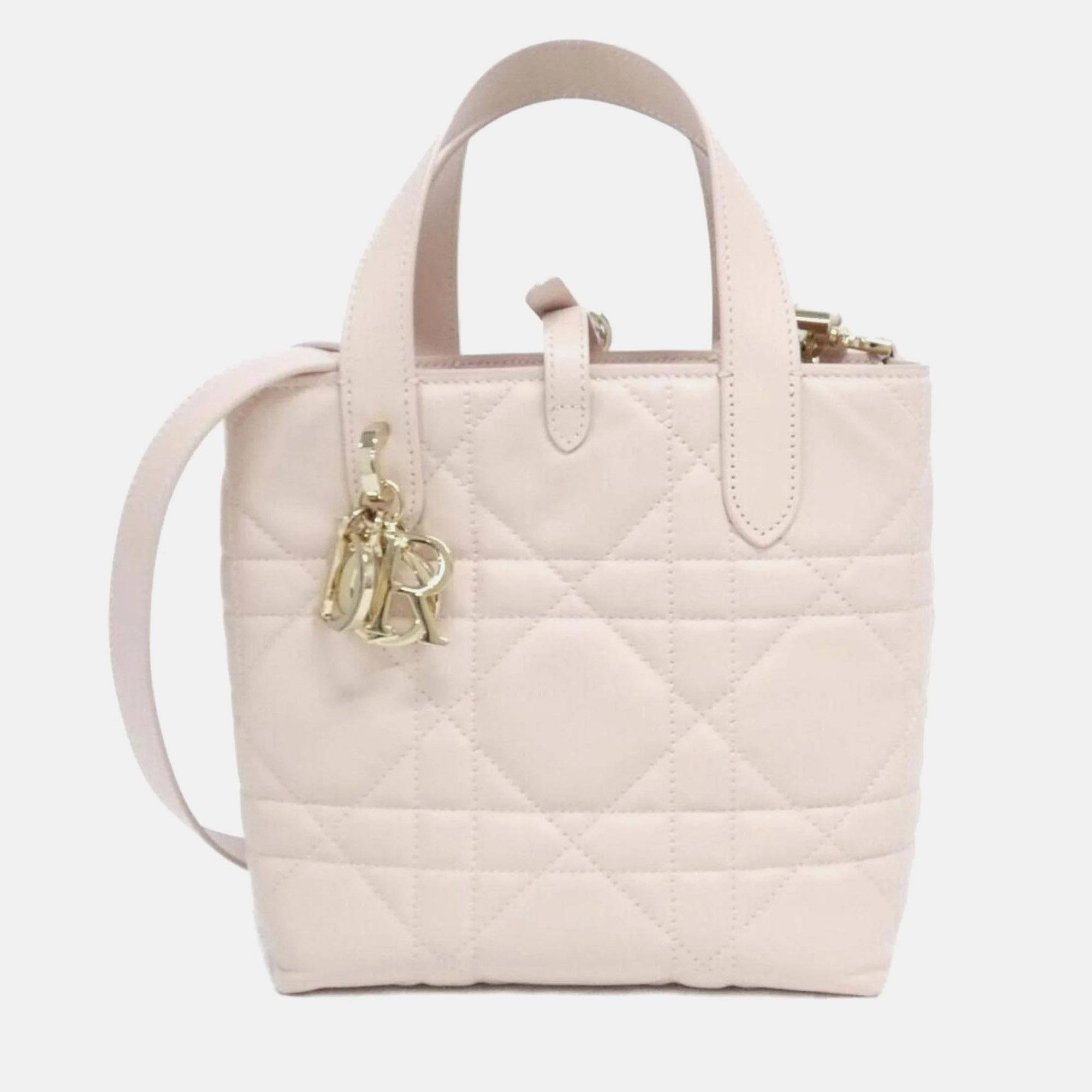 

Christian Dior Toujours Vertical Tote Small Handbag, White