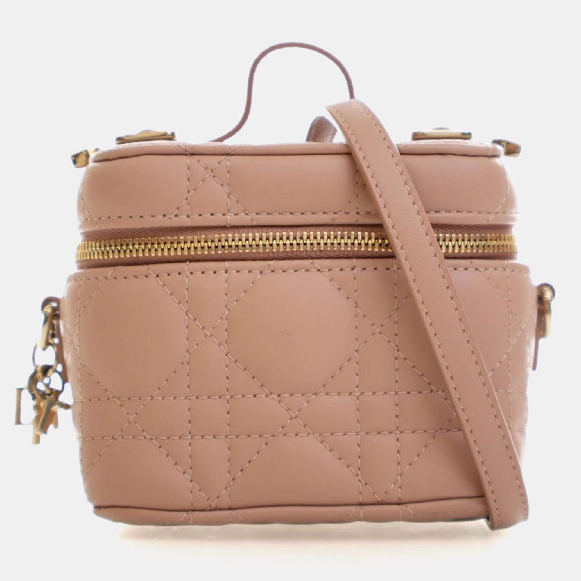 

Christian Dior Micro Lambskin Lady Dior Vanity Case, Pink