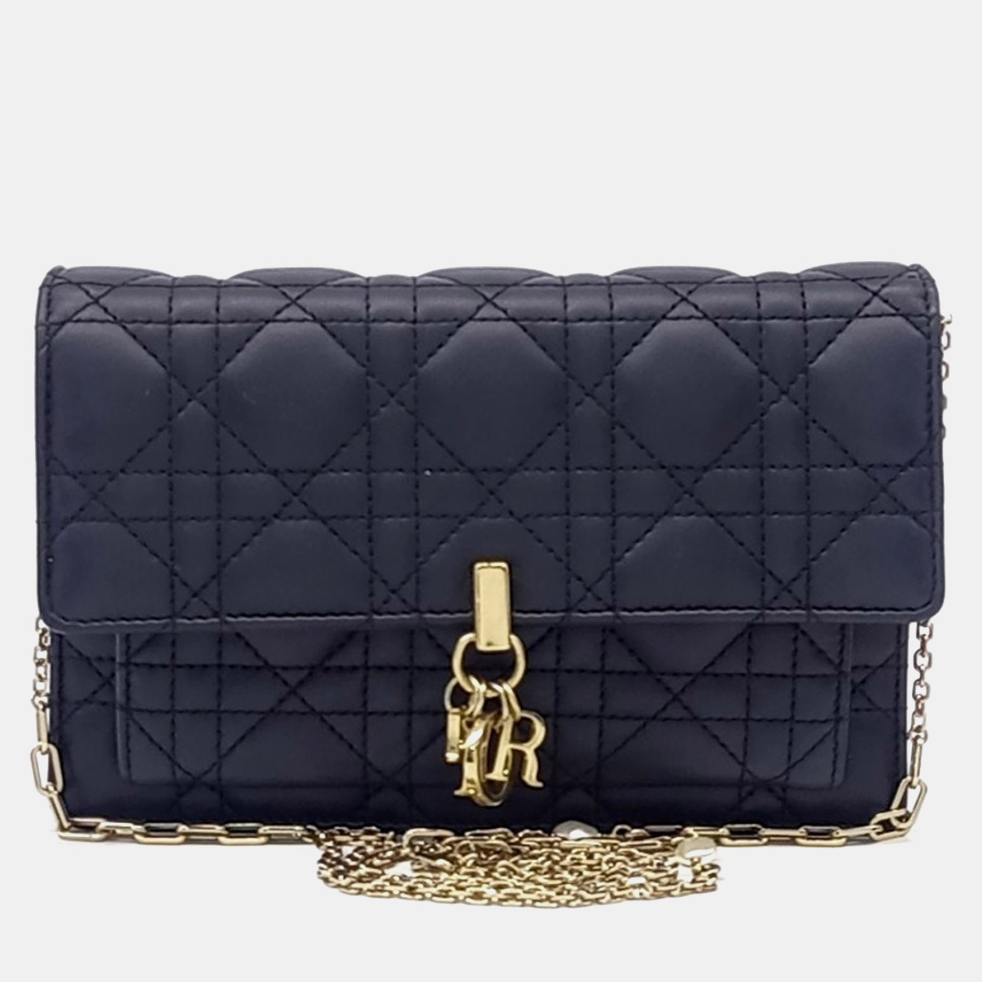 

Dior Black Leather Miss Dior Chain Pouch S0937ONMJ