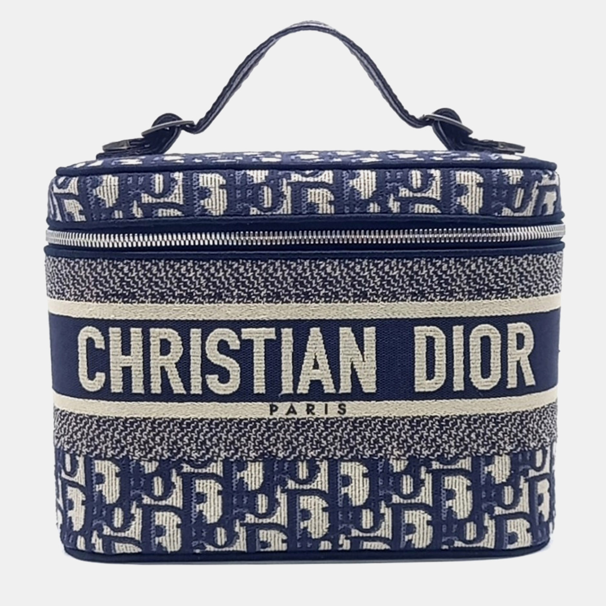 

Dior Blue Canvas Oblique Travel Vanity