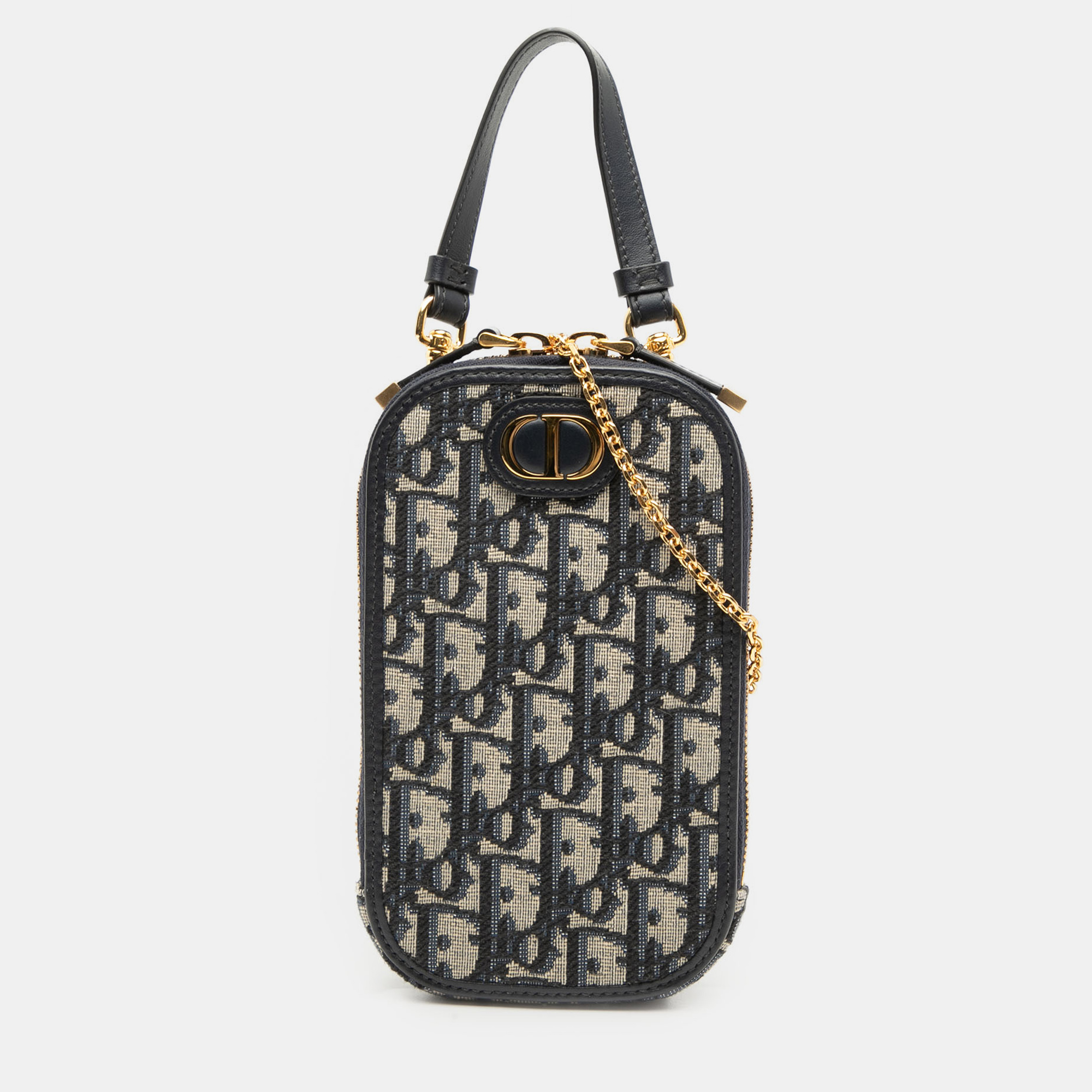 

Dior Blue Oblique Canvas 30 Montaigne Call in Dior Phone Holder