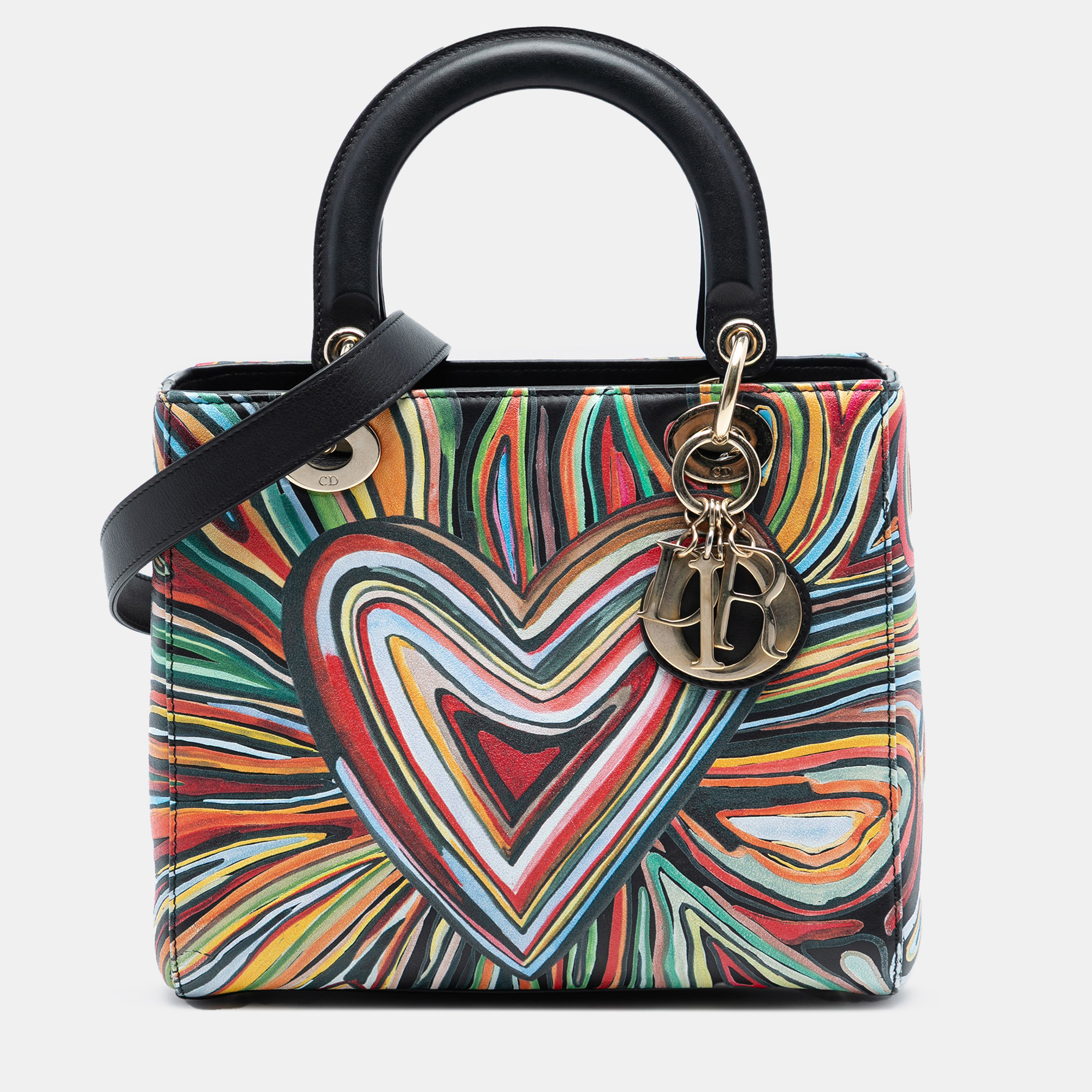 

Dior Black Limited Edition DiorAmour Medium Calfskin Lady Dior