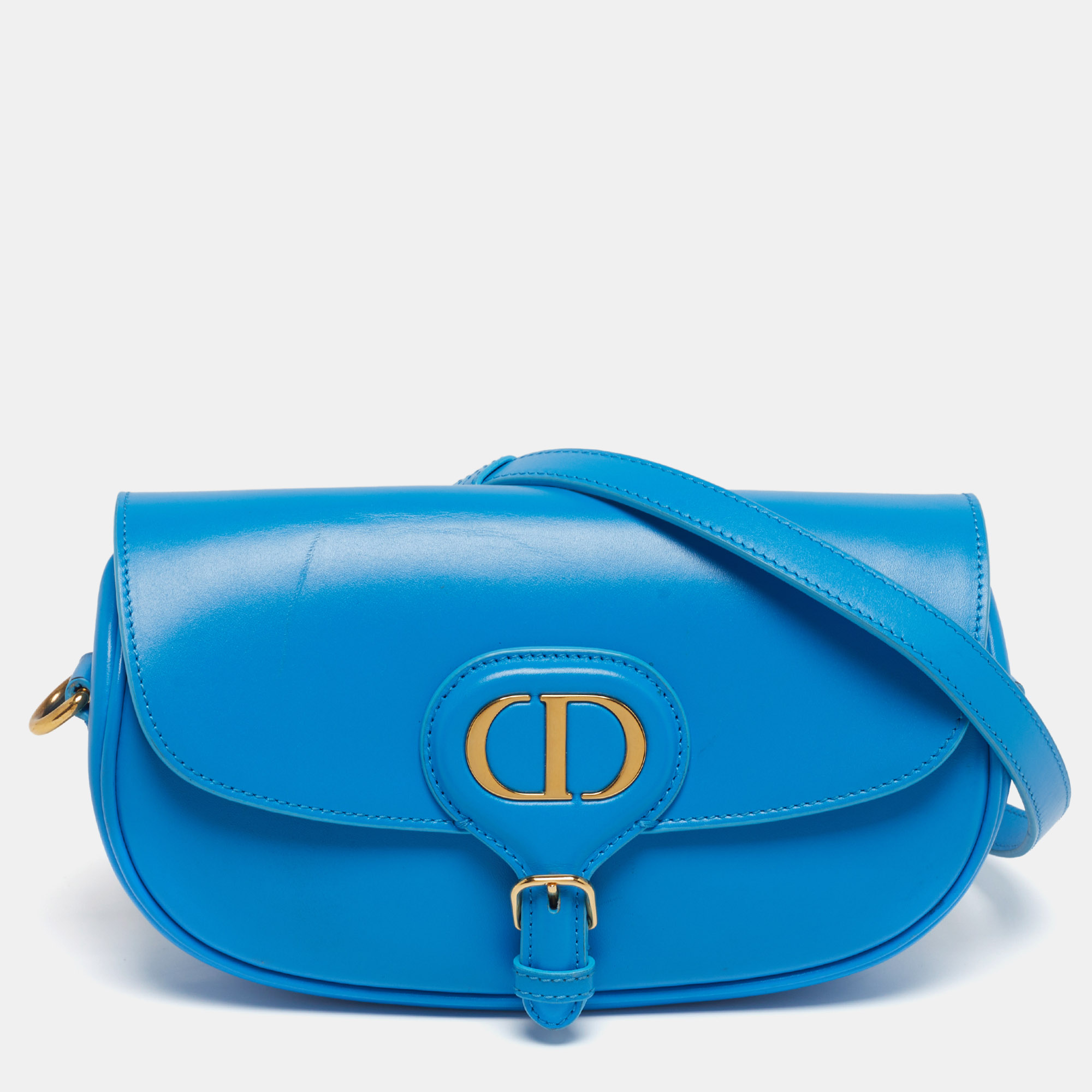 

Dior Bobby East-West Blue Leather Shoulder Bag