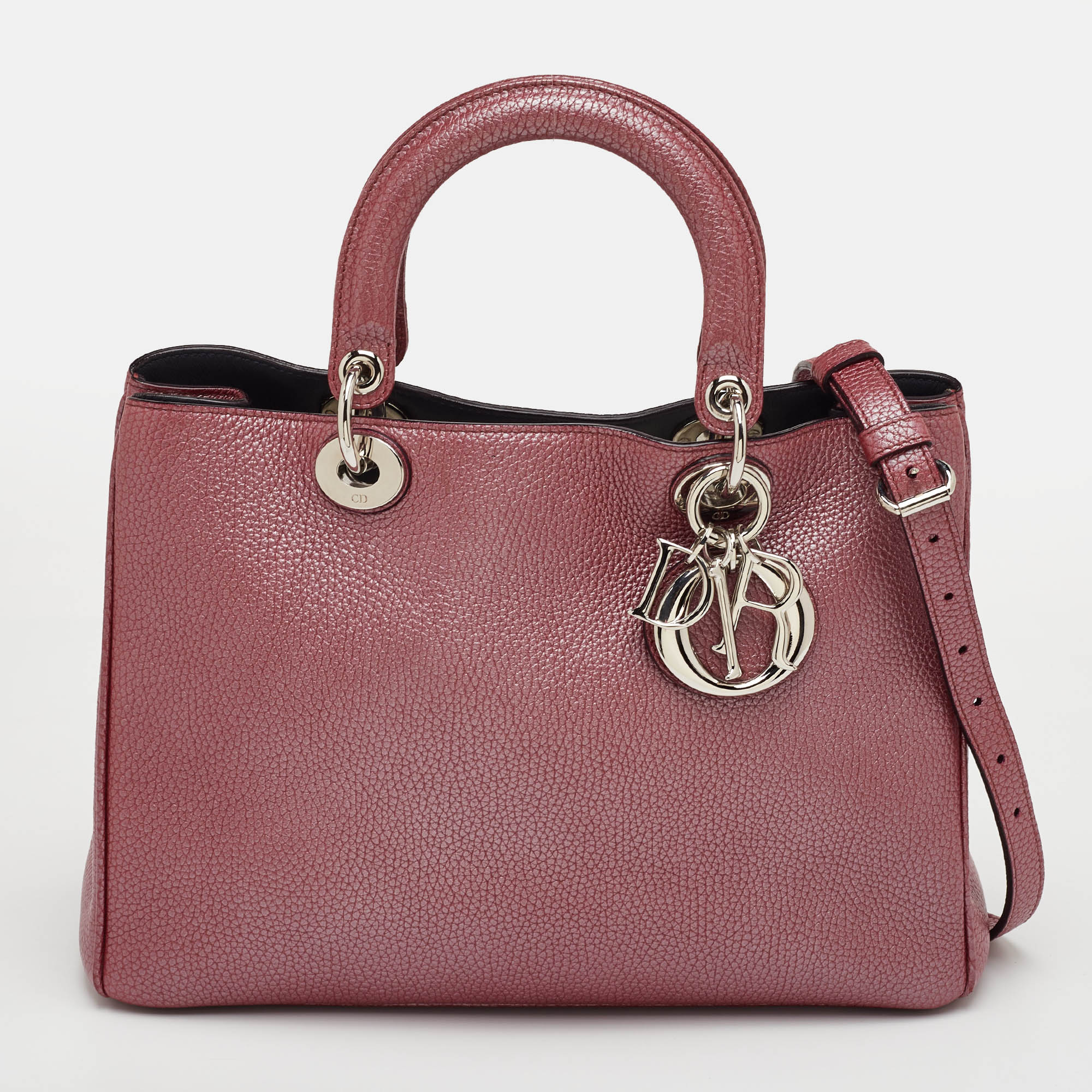 

Dior Diorissimo  Burgundy Leather Tote