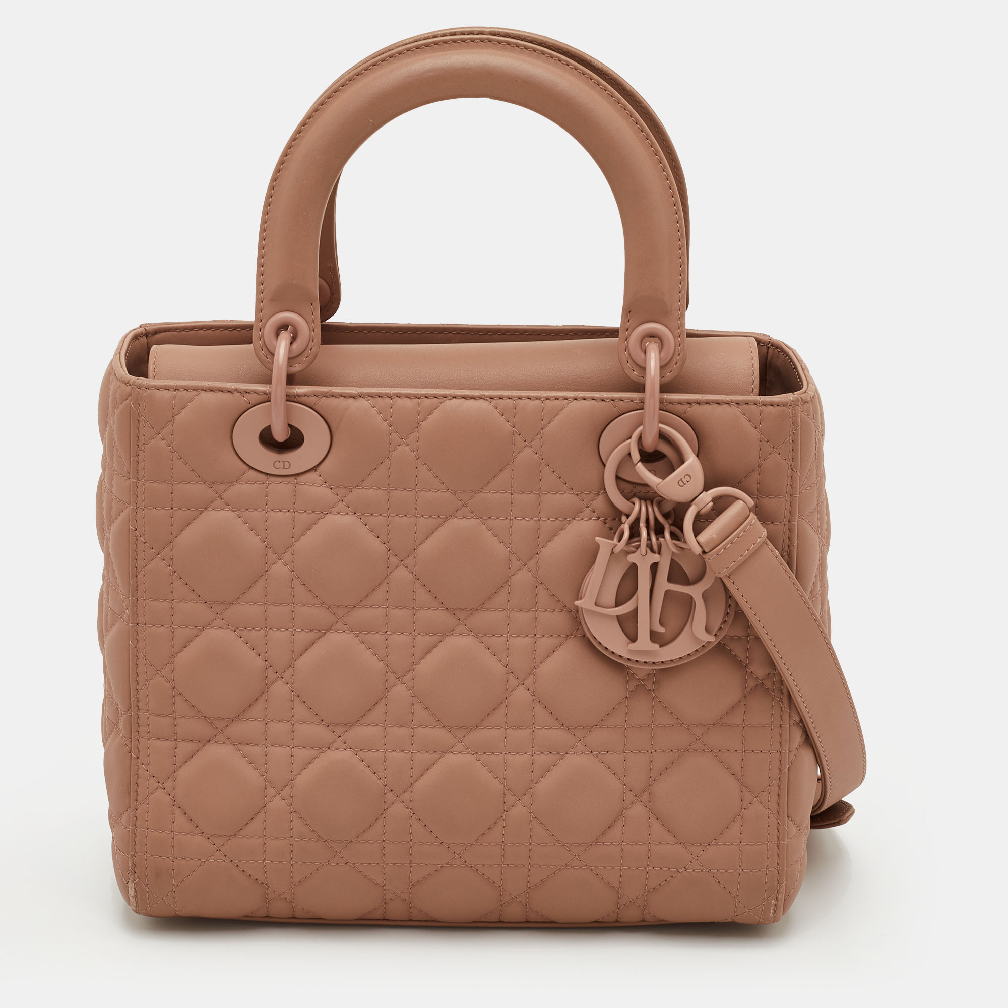 

Dior Lady Dior Beige Ultra Matte Medium Cannage Leather Tote