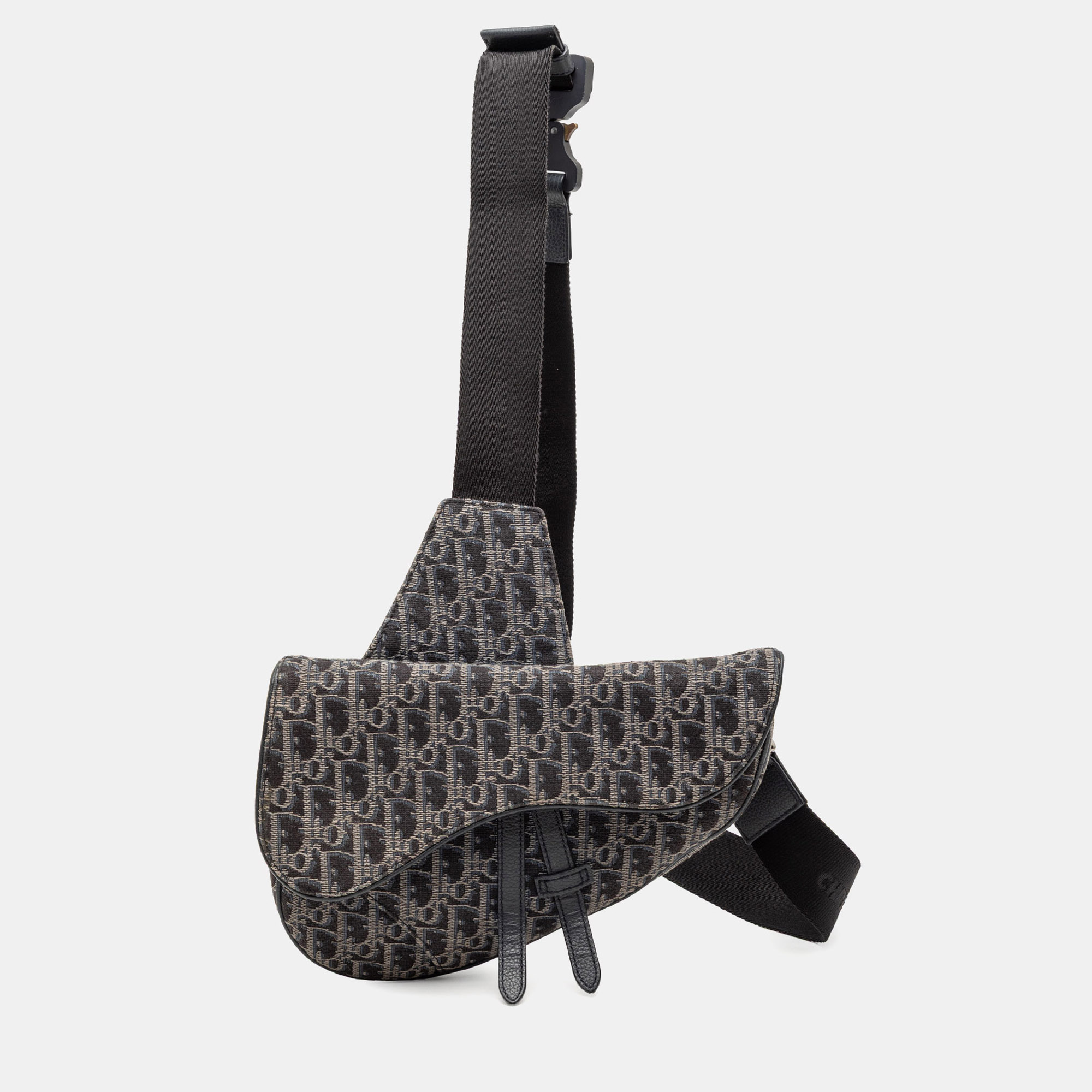 

Dior Black Oblique Canvas Saddle Crossbody