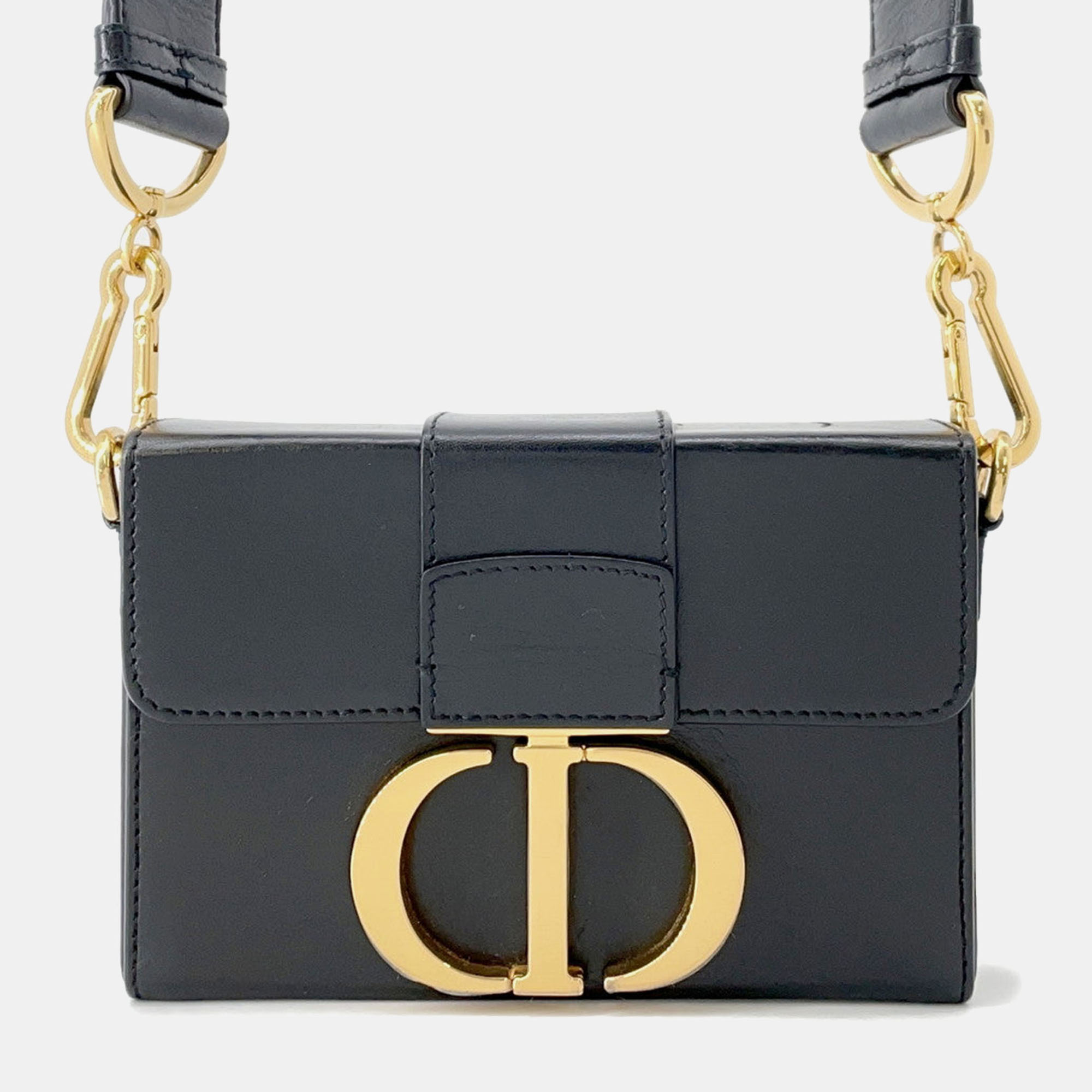 

Dior 30 Montaigne Montaigne Shoulder Bag Black Leather