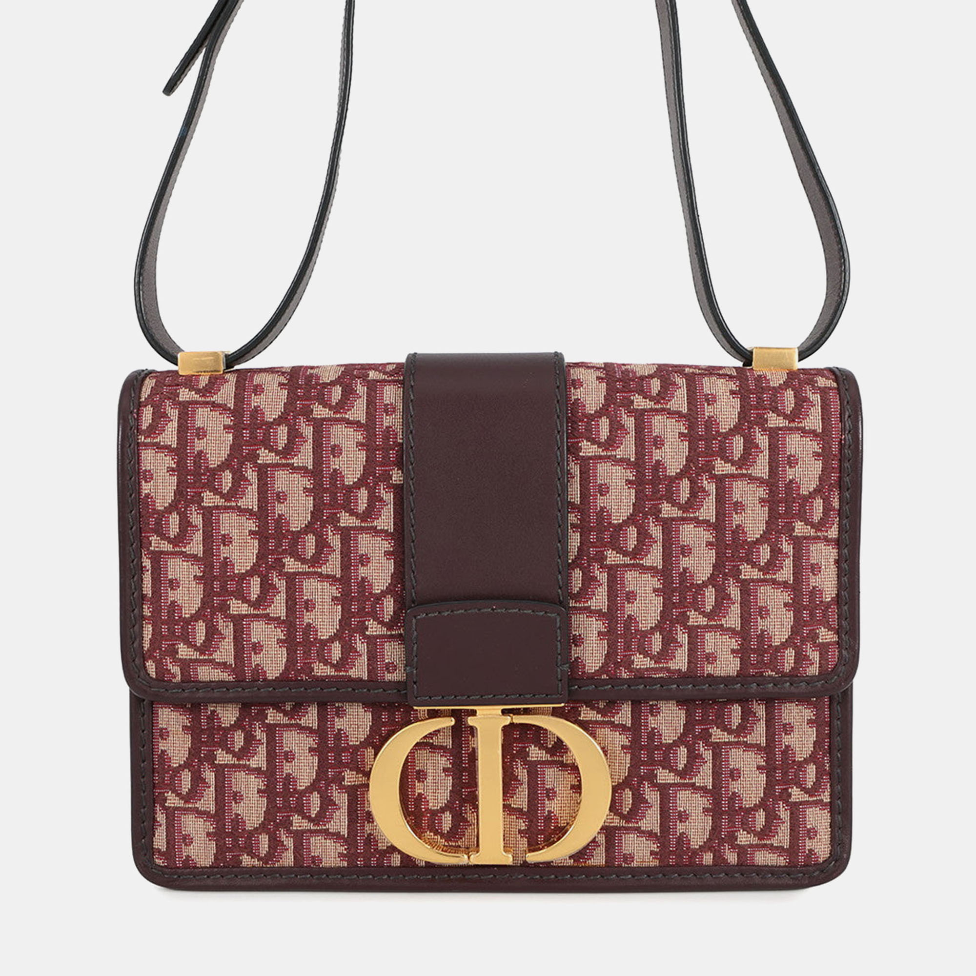 

Dior Oblique Montaigne Shoulder Bag Bordeaux Canvas Leather, Burgundy