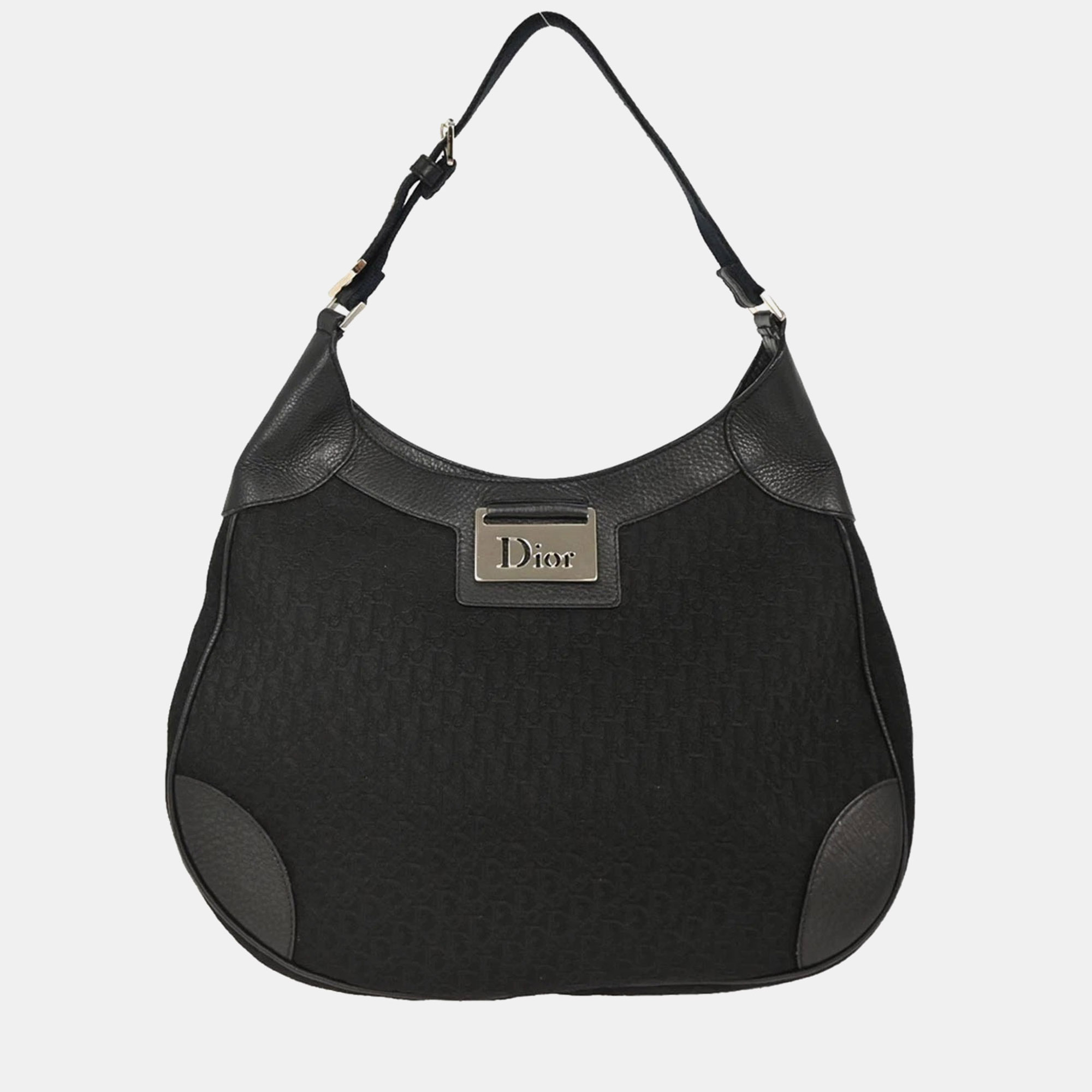 

Dior Trotter Black Canvas Shoulder Bag