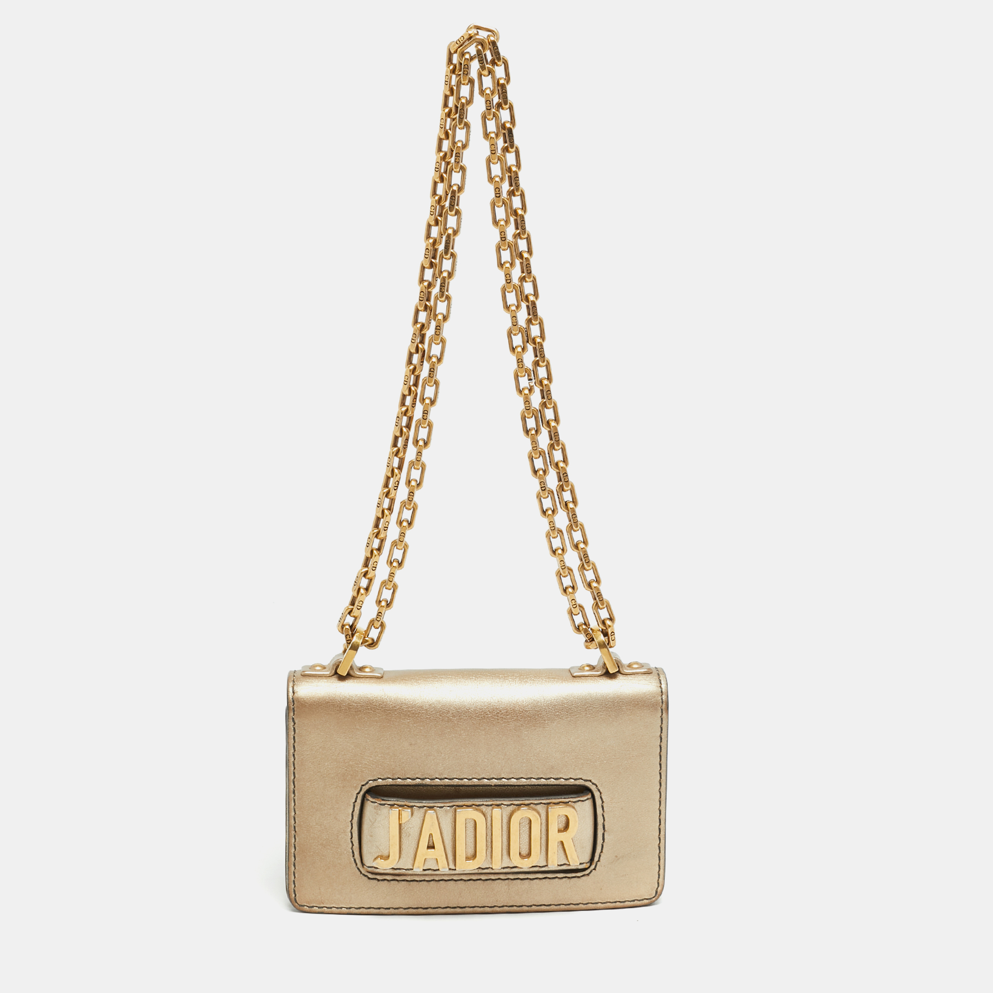 

Dior J'Adior Mini Gold Leather Chain Bag