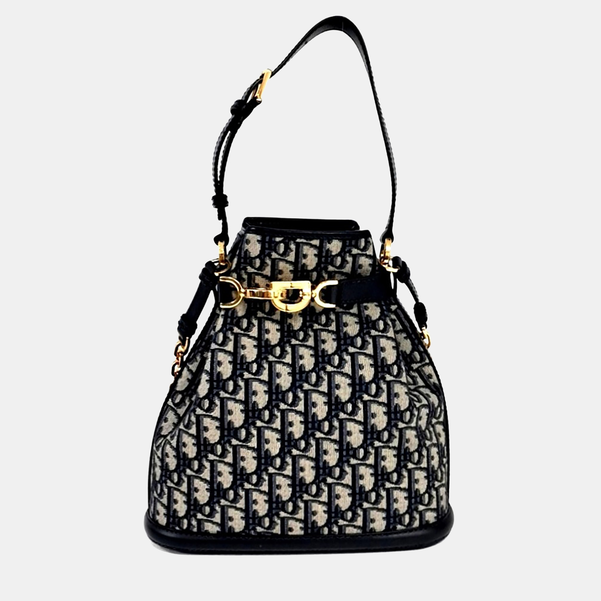 

Dior Navy Blue Canvas Oblique Se Medium