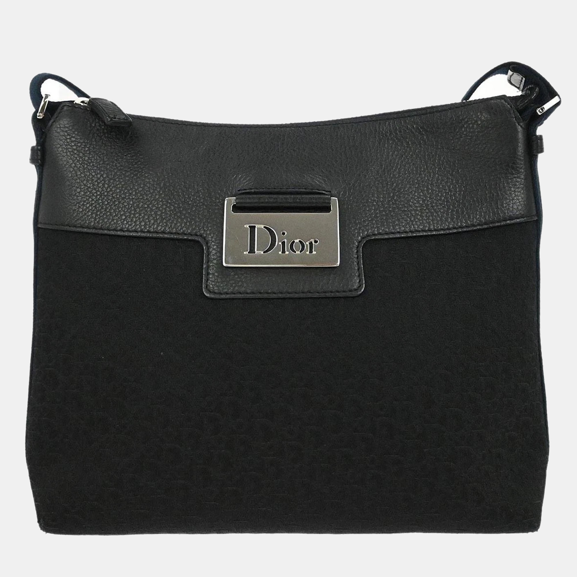 

Christian Dior Black Trotter Street Chic Shoulder Bag