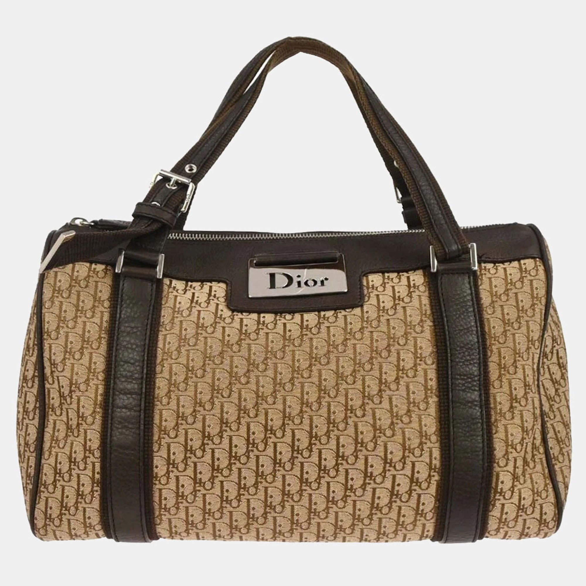 

Christian Dior Brown Beige Street Chic Trotter Handbag