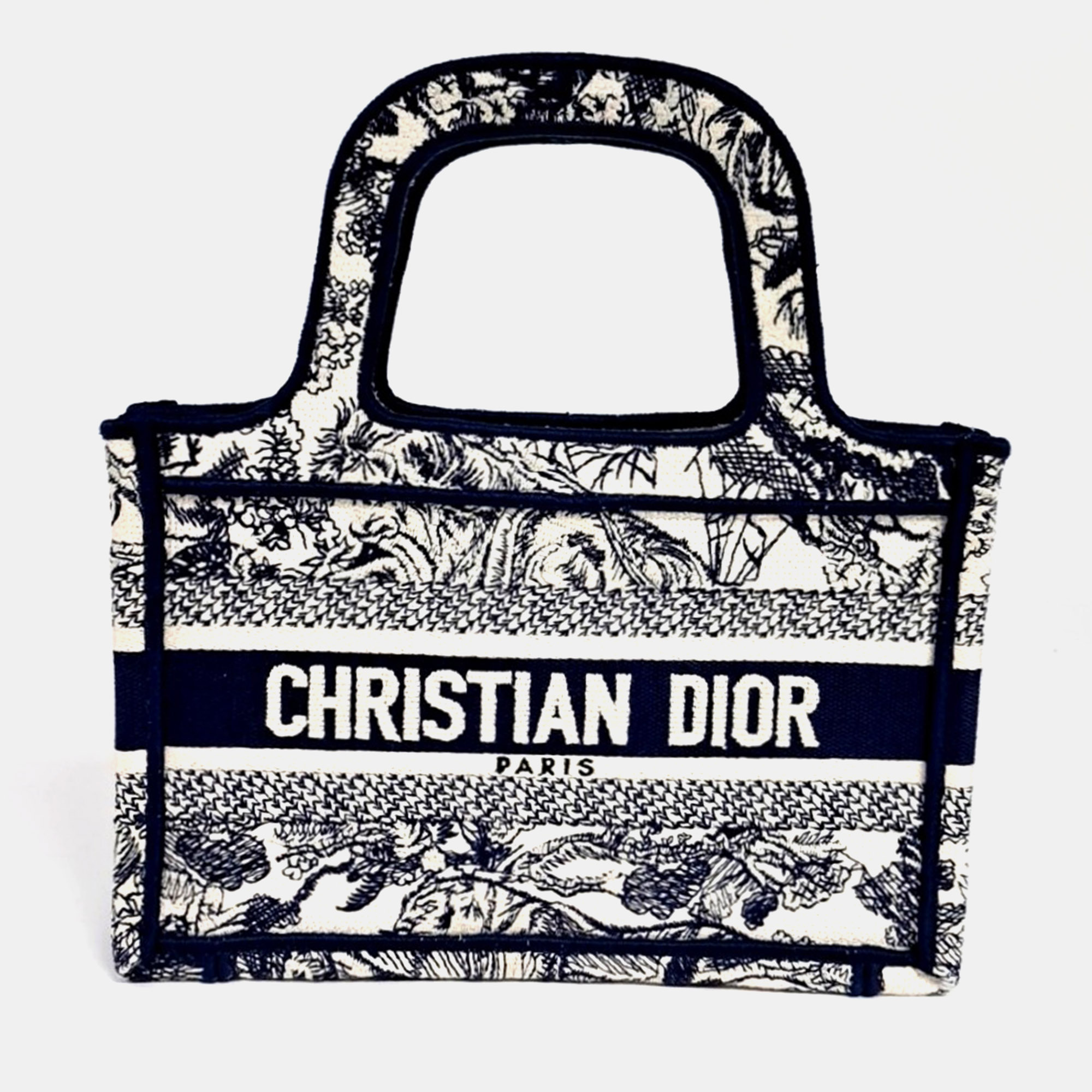 

Dior Multicolor Fabric Mini Book Tote Bag