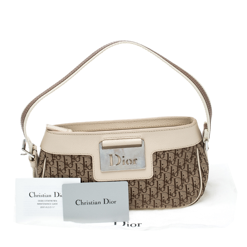 Dior Beige/Cream Diorissimo Canvas and Leather Pochette Dior | The Luxury  Closet