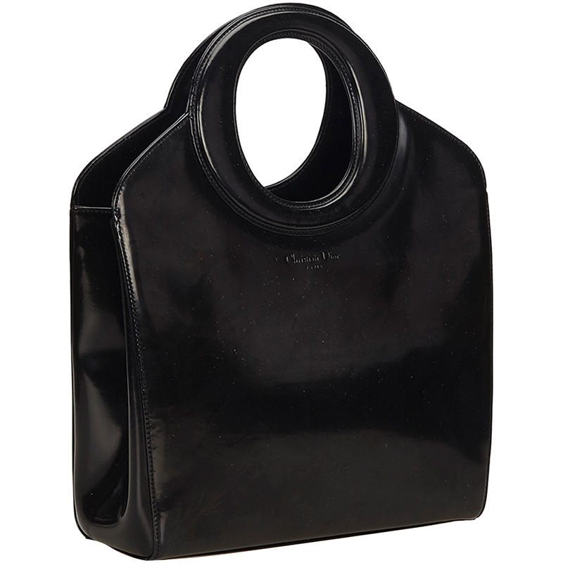

Dior Black Leather Lady O Bag