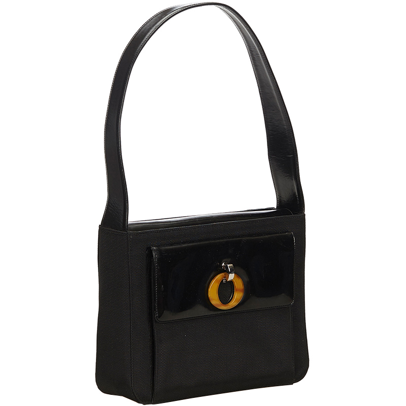 

Dior Black Leather Shoulder Bag