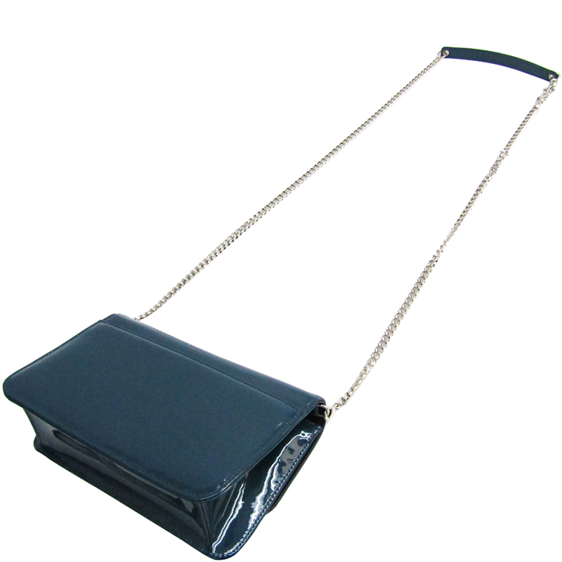 

Dior Blue Patent Leather WOC Clutch Bag