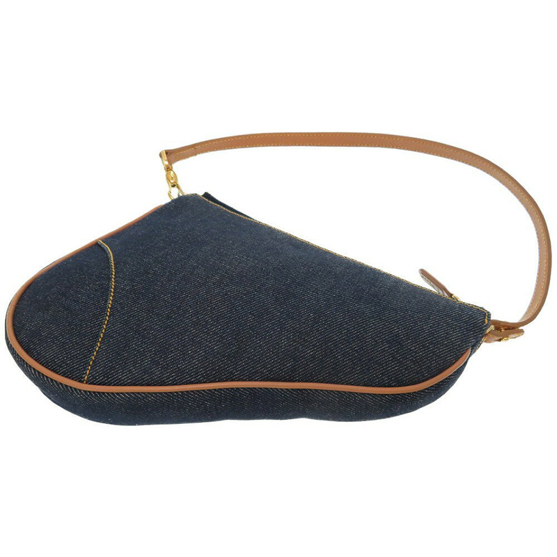 

Dior Blue Denim Saddle Bag