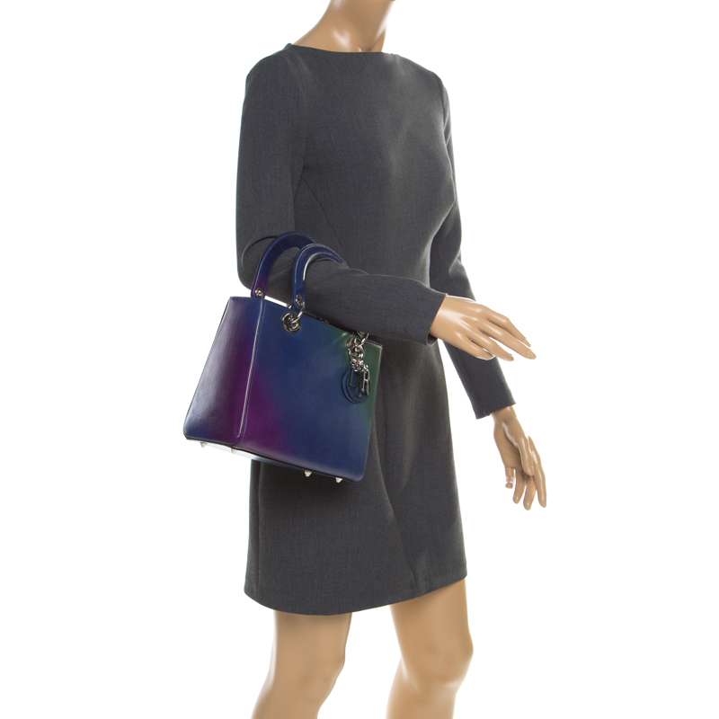 

Dior Multicolor Leather  Ombre Lady Dior Tote