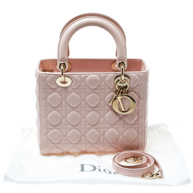 Diorama bag in pale pink leather