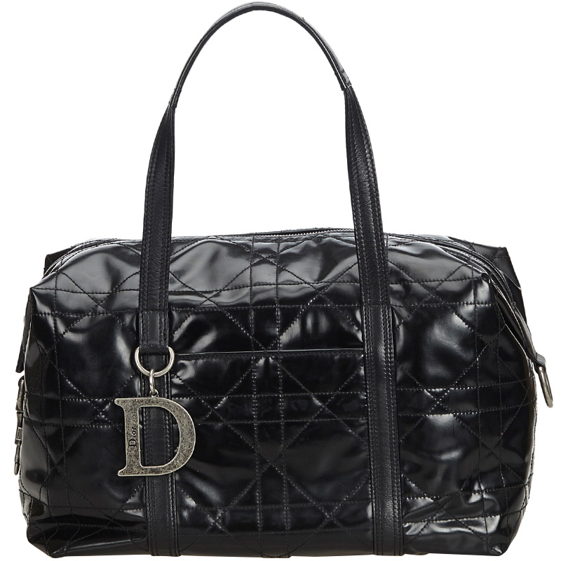 Dior Black PVC Cannage Everyday Bag