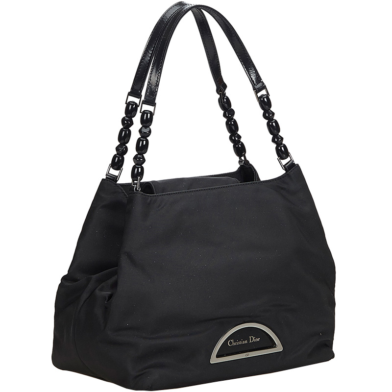 

Dior Black Nylon Malice Tote Bag