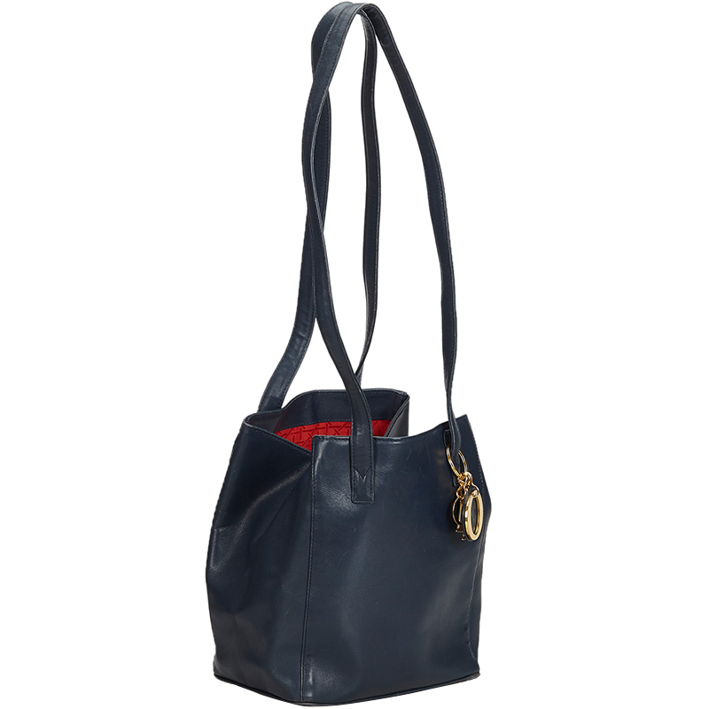 

Dior Black Leather Tote Bag