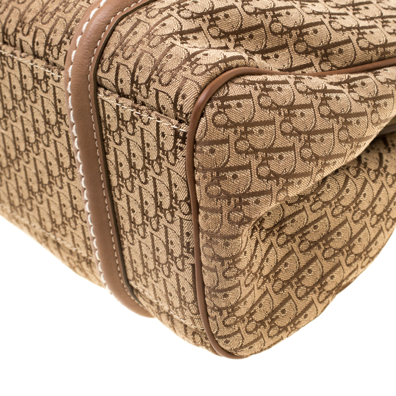 Pre Owned Dior Beige Diorissimo My Dior Frame Satchel