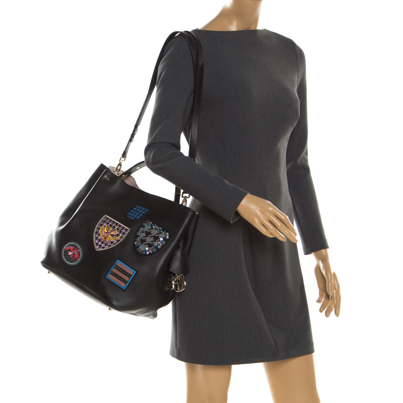 

Dior Black Leather Diorific Patch Bucket Bag