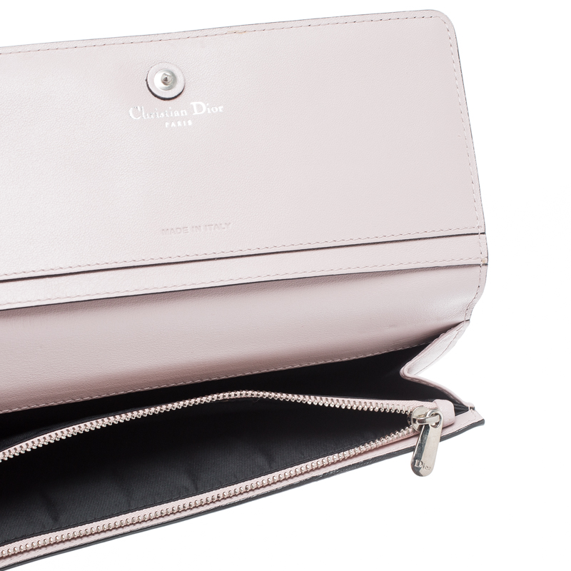 

Dior Black/Pink Leather Diorissimo Long Wallet