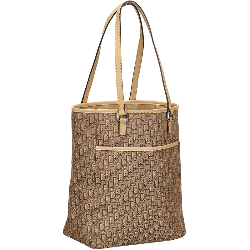 

Dior Brown/Beige Signature Canvas Oblique Tote